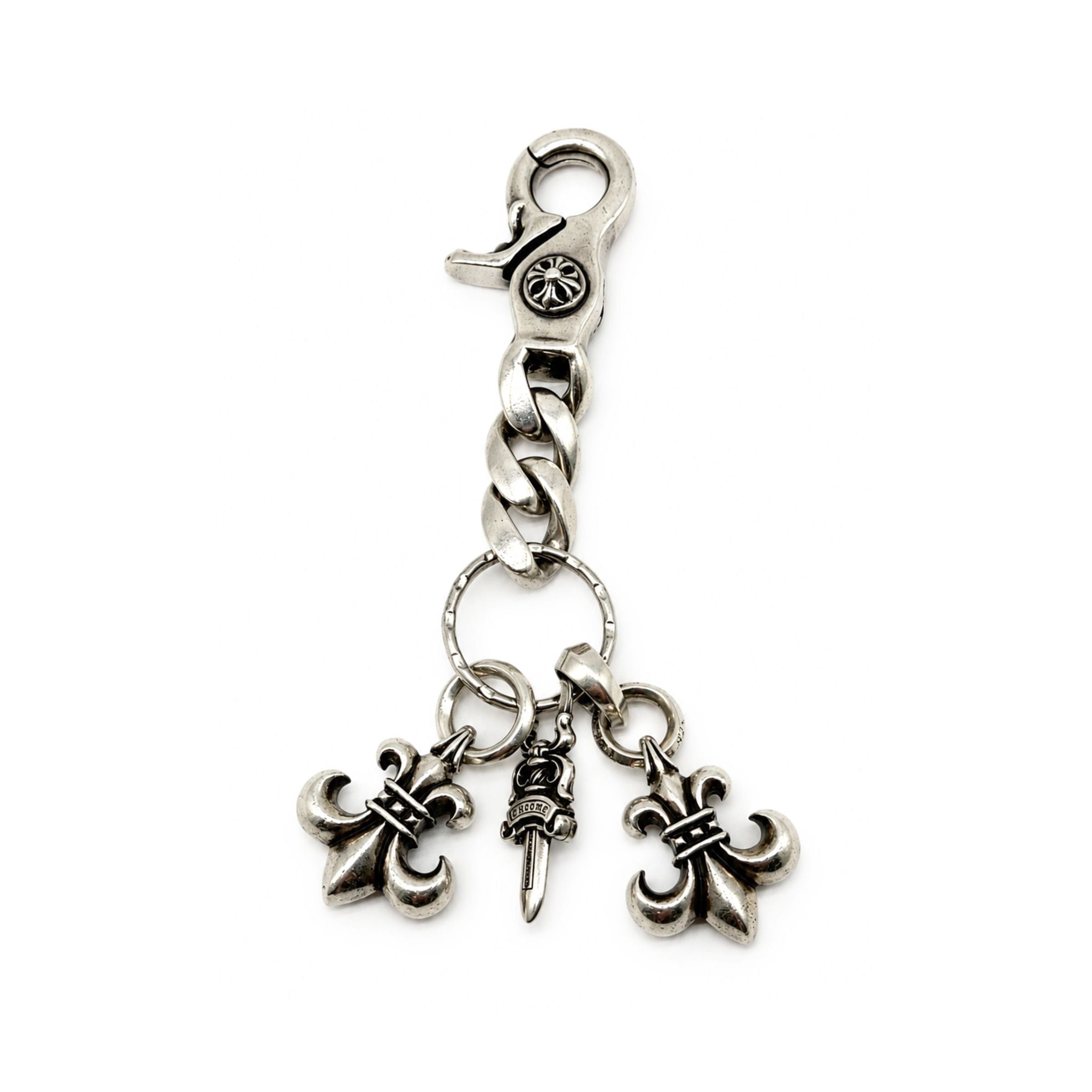 Chrome Hearts 3 Charm Keychain