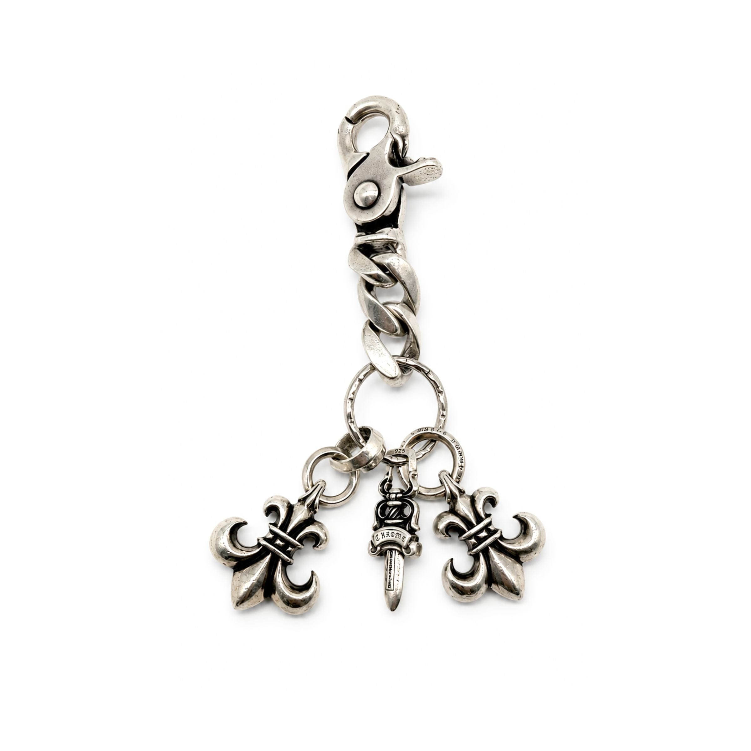 Chrome Hearts 3 Charm Keychain