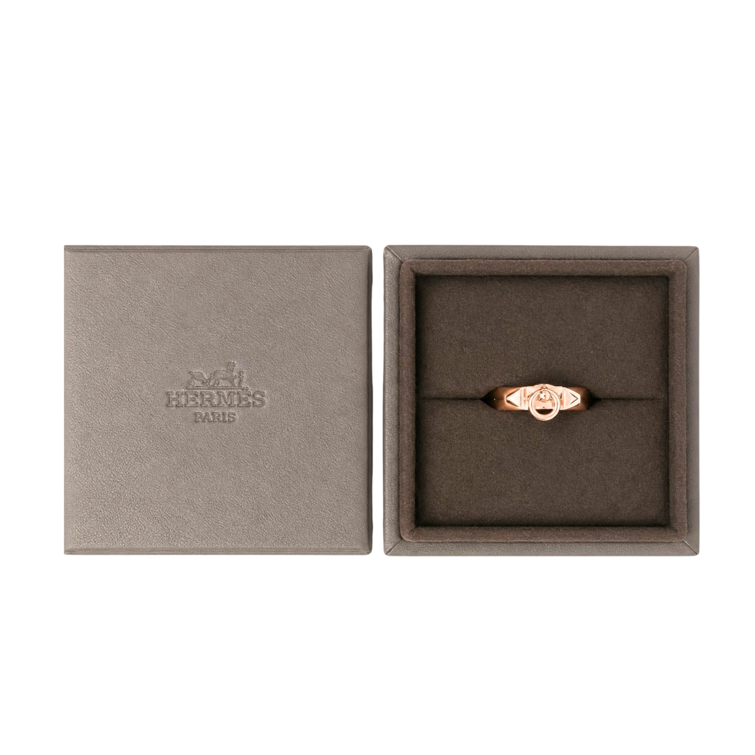 Hermes Collier de Chien Ring in 18k Rose Gold