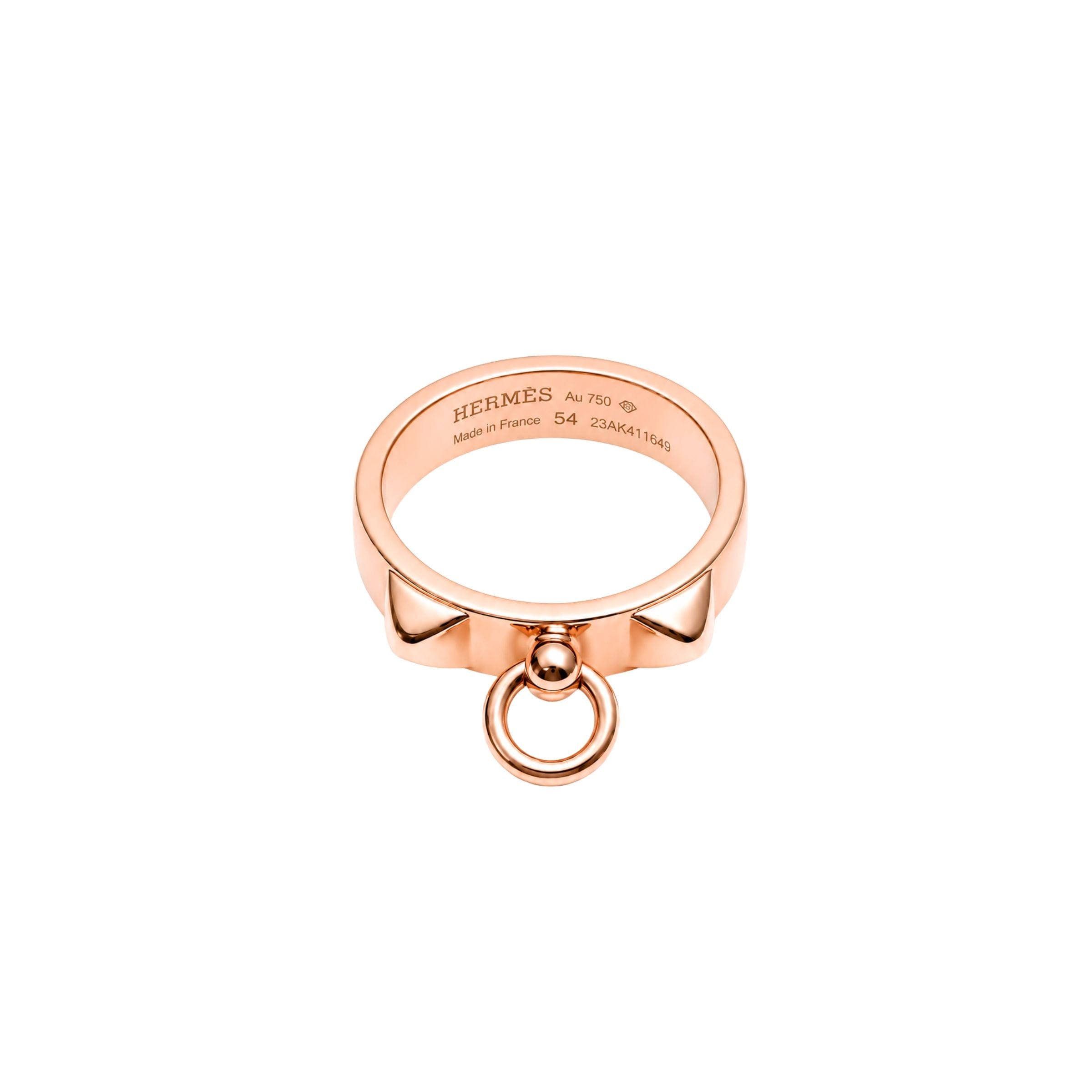 Hermes Collier de Chien Ring in 18k Rose Gold