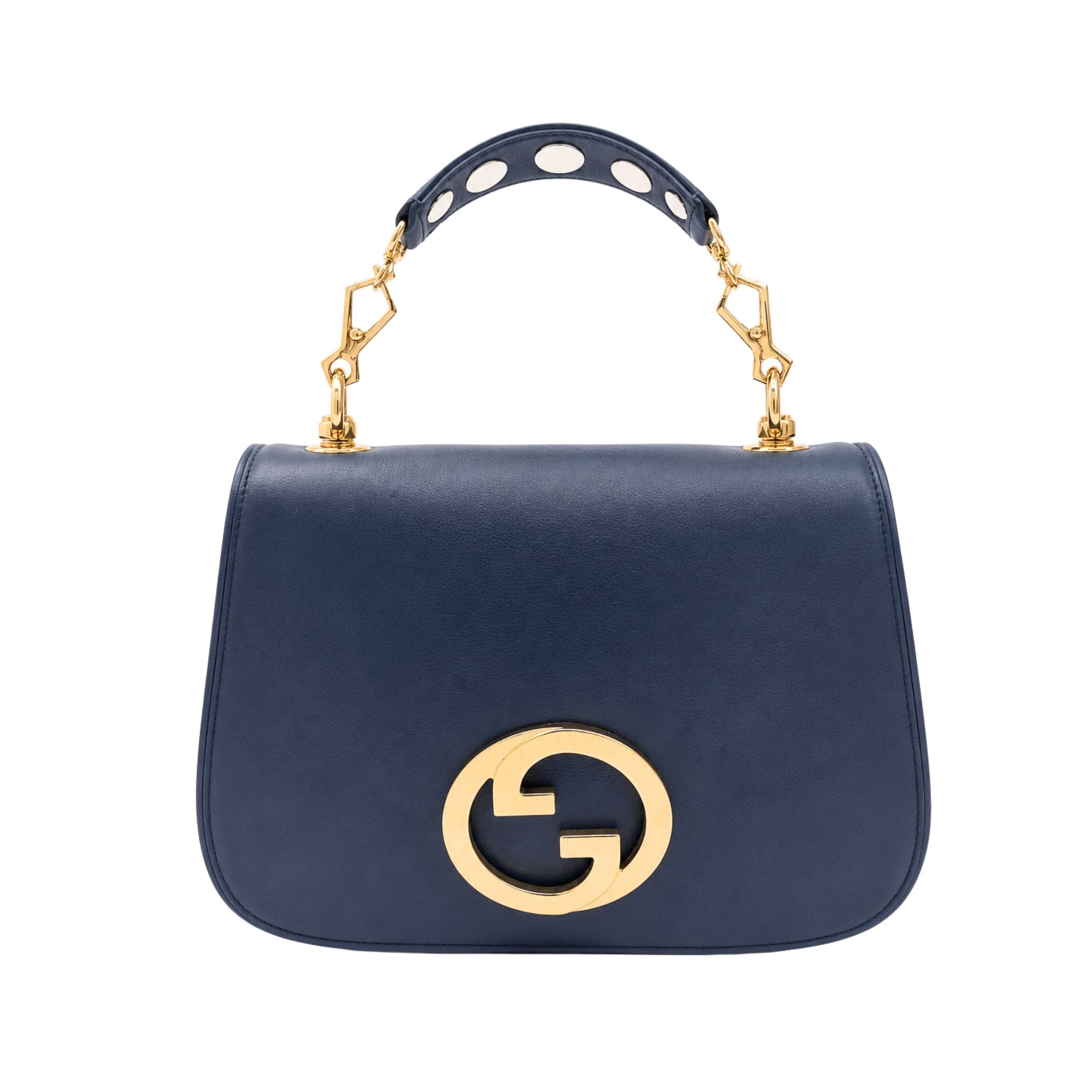 Gucci Navy Blondie Interlocking Shoulder Bag