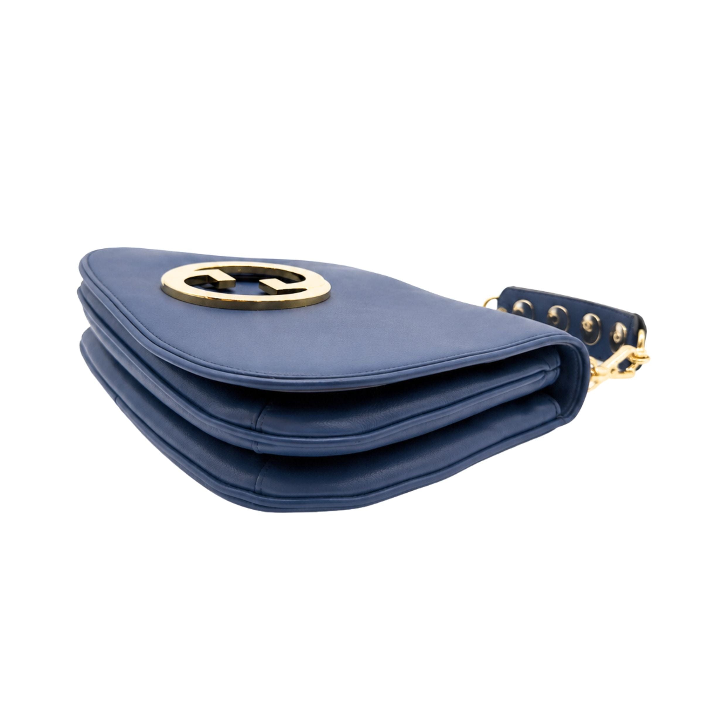 Gucci Navy Blondie Interlocking Shoulder Bag