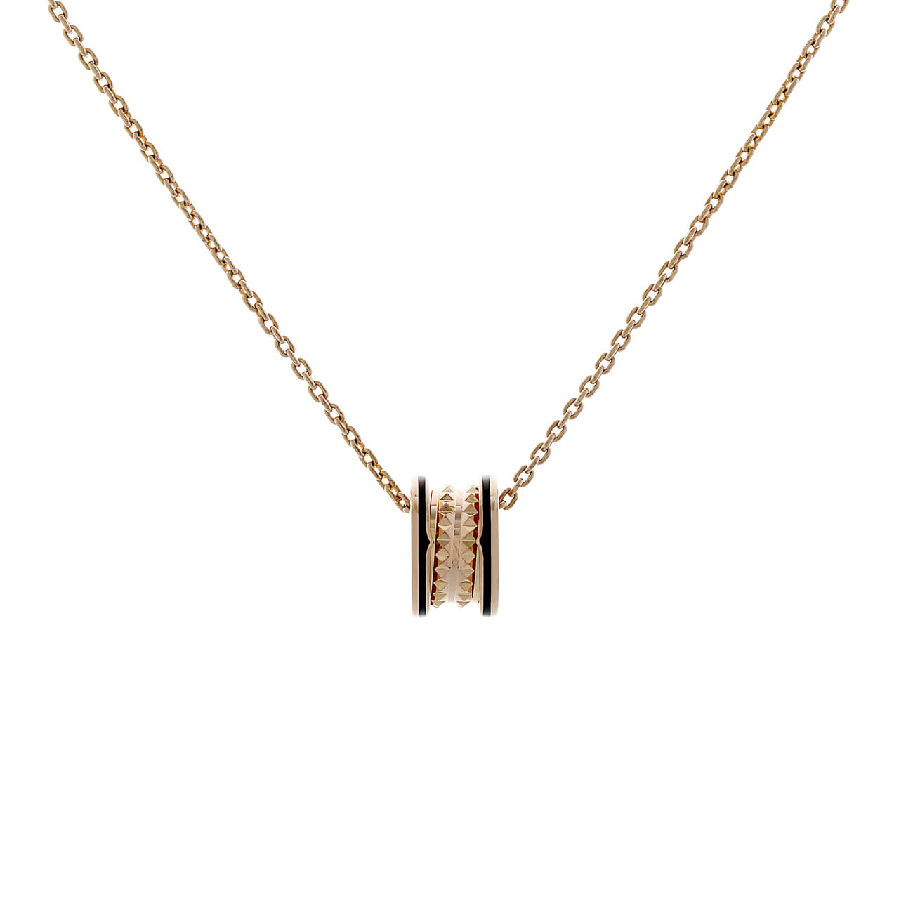 Bulgari 18K Rose Gold B.zero1 Rock Pendant Necklace