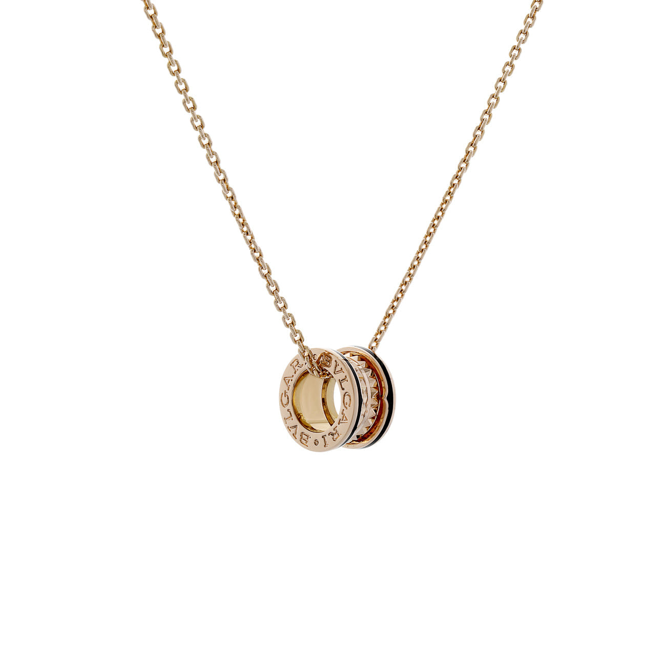 Bulgari 18K Rose Gold B.zero1 Rock Pendant Necklace