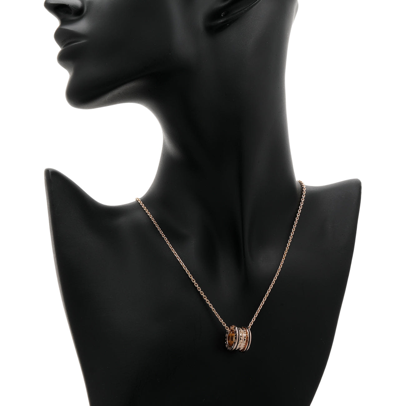Bulgari 18K Rose Gold B.zero1 Rock Pendant Necklace