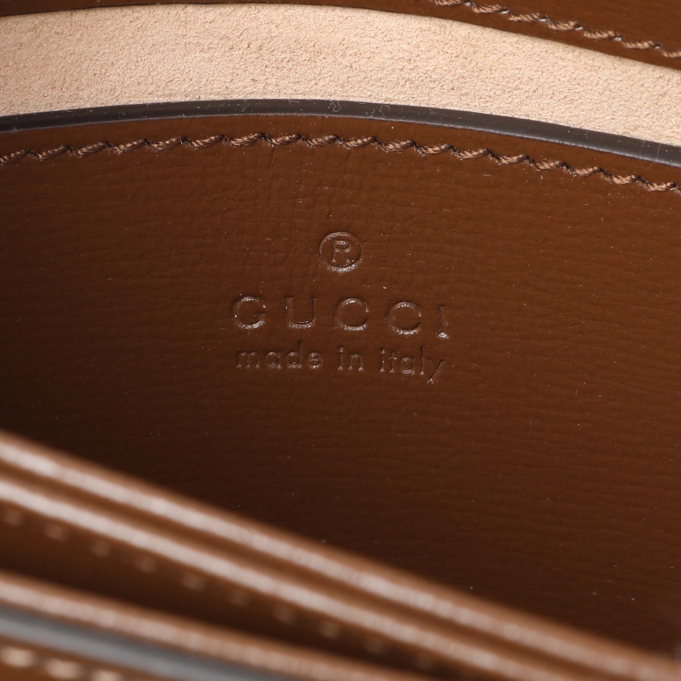 Gucci Horsebit 1955 GG Coated Canvas with Leather Mini belt bag