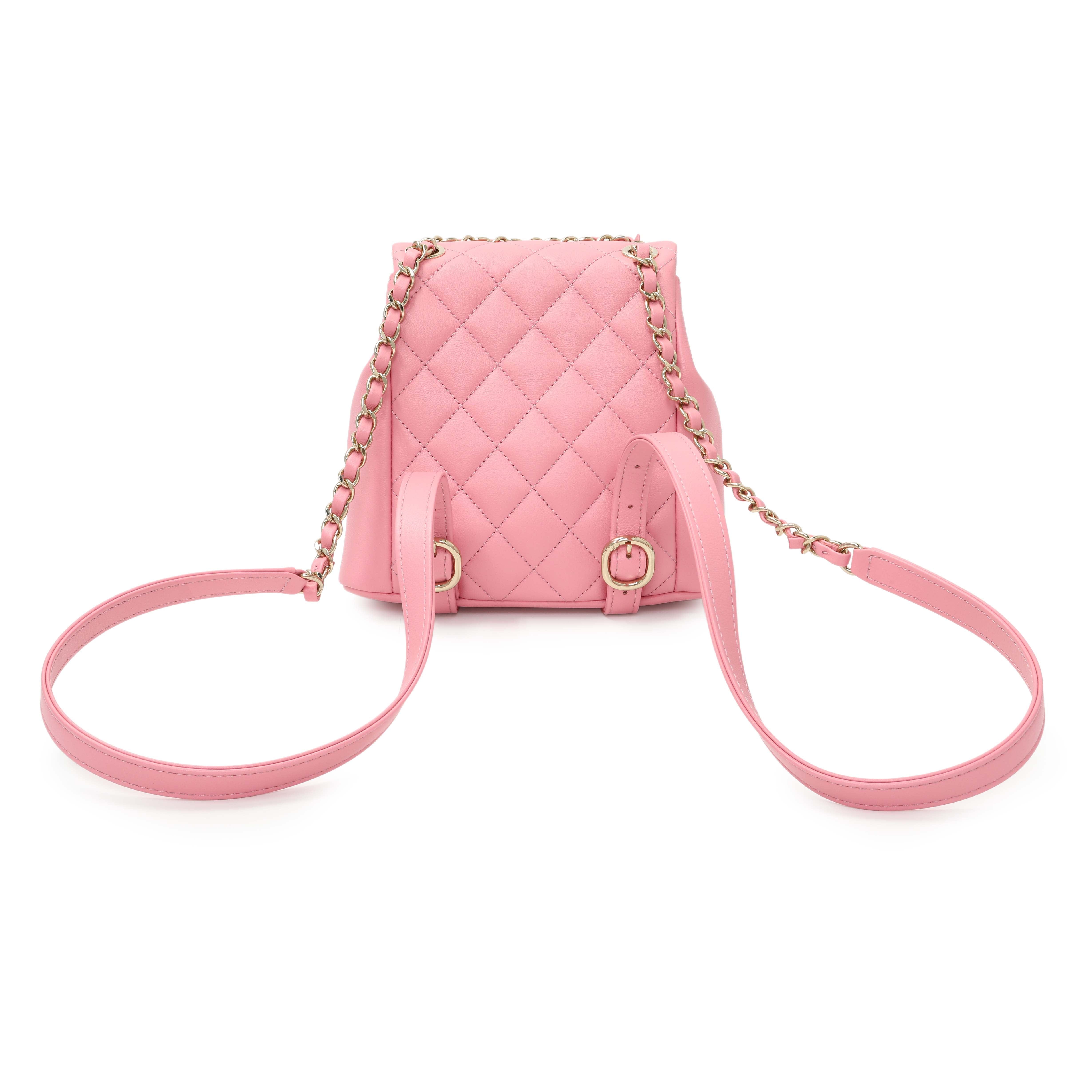 Chanel Pink Calfskin Small Duma Backpack