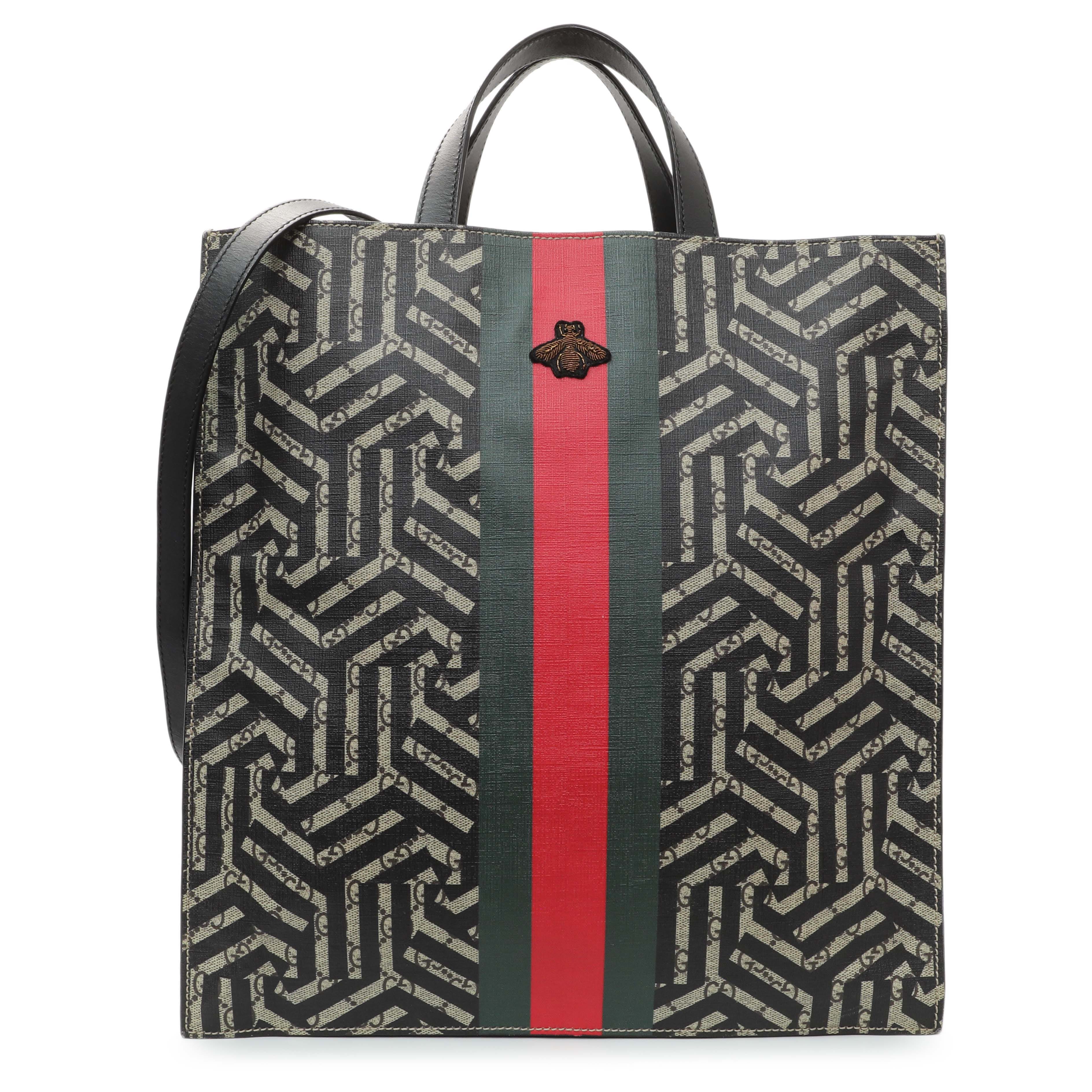 Gucci Convertible Soft Open Caleido GG Coated Canvas tote bag