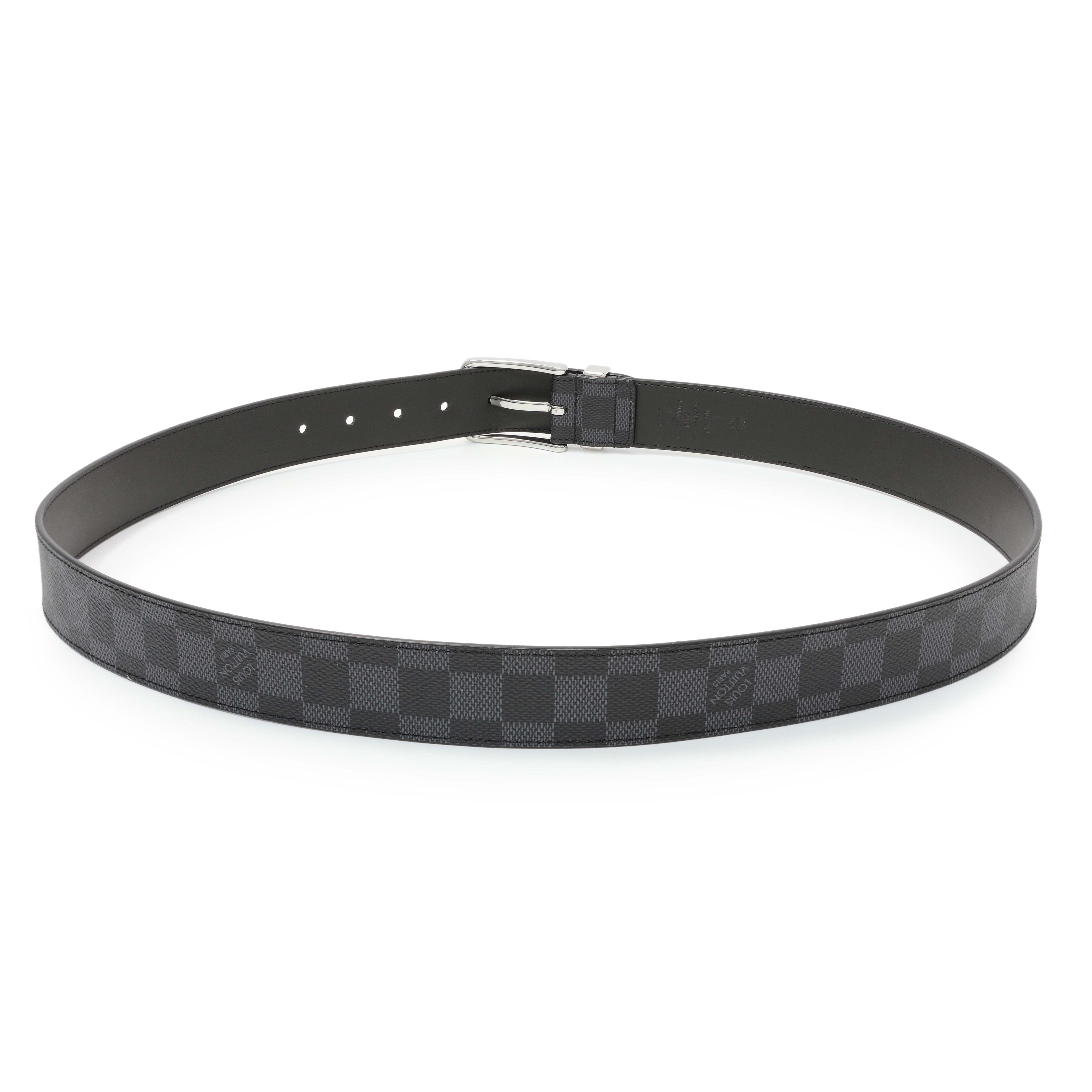 Louis Vuitton Damier Graphite Pont Neuf 35mm Belt