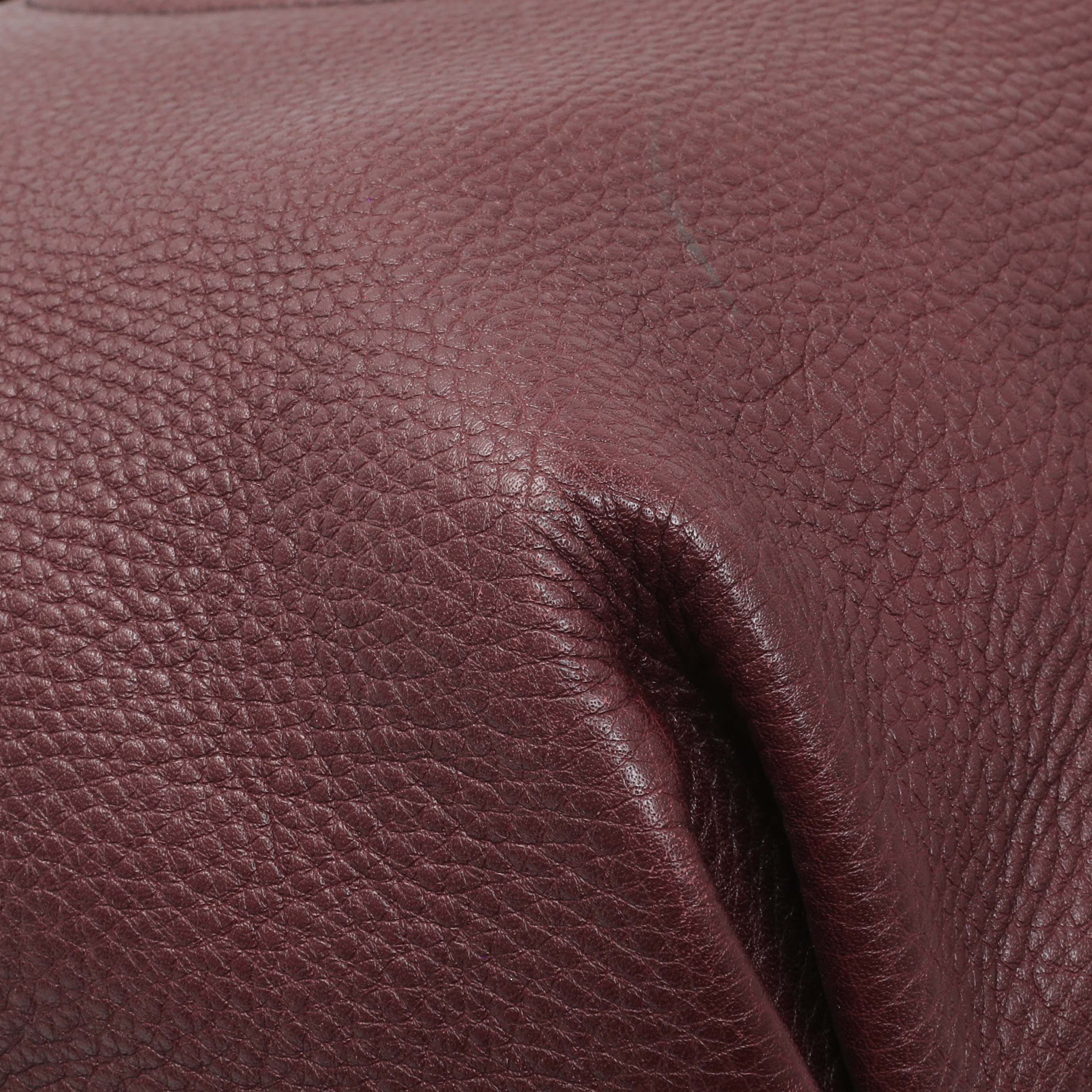 Gucci Scarlatto Pebbled Leather Soho Shoulder Bag