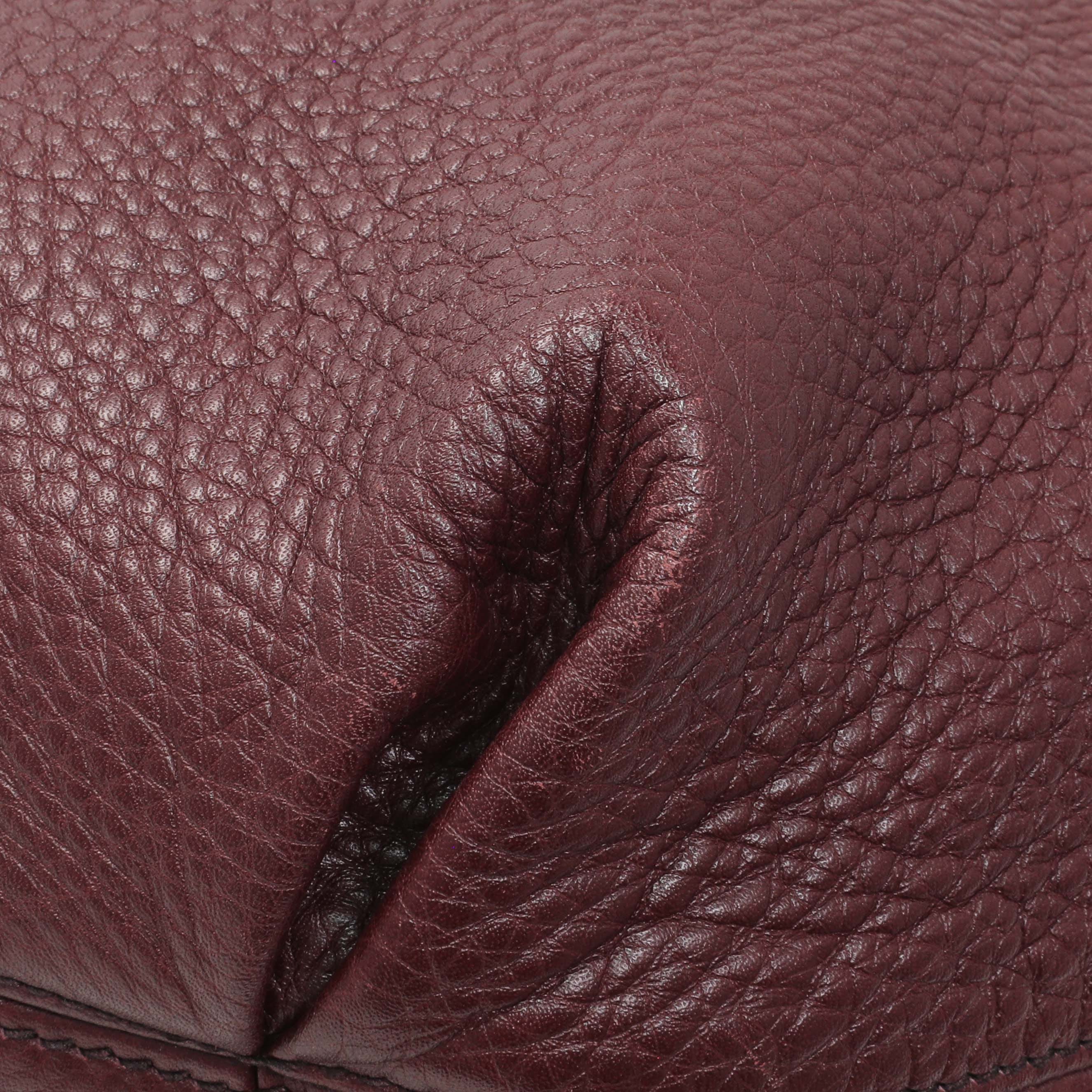 Gucci Scarlatto Pebbled Leather Soho Shoulder Bag