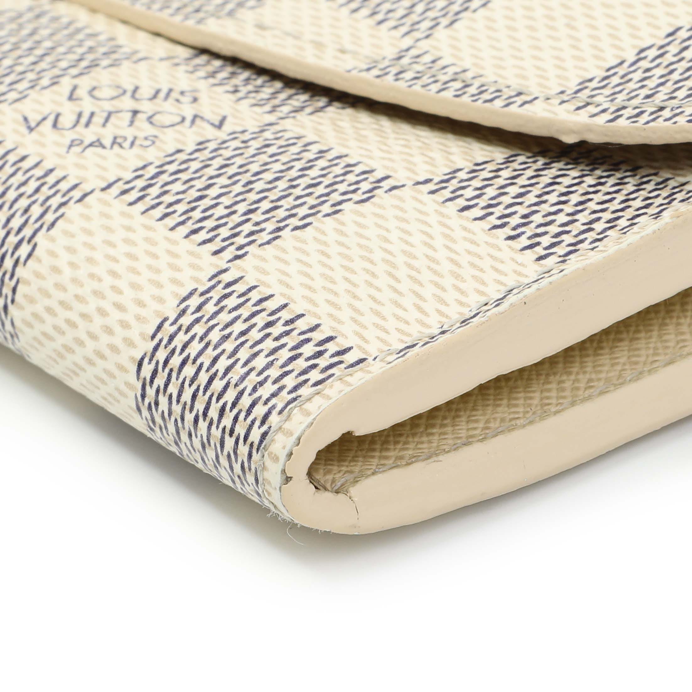 Louis Vuitton Damier Azur Emilie Wallet