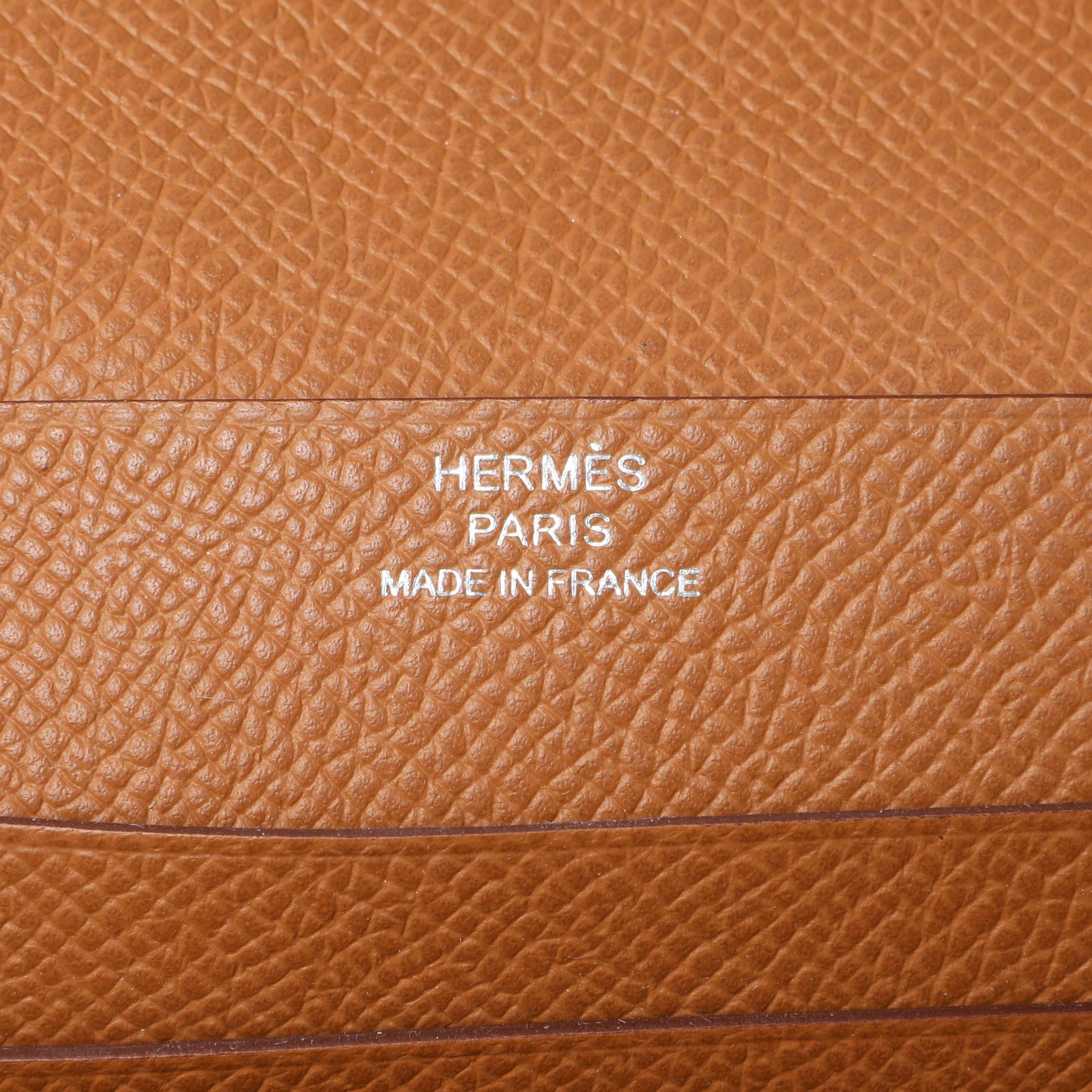 Hermes Epsom Gold 1957 To Go Wallet