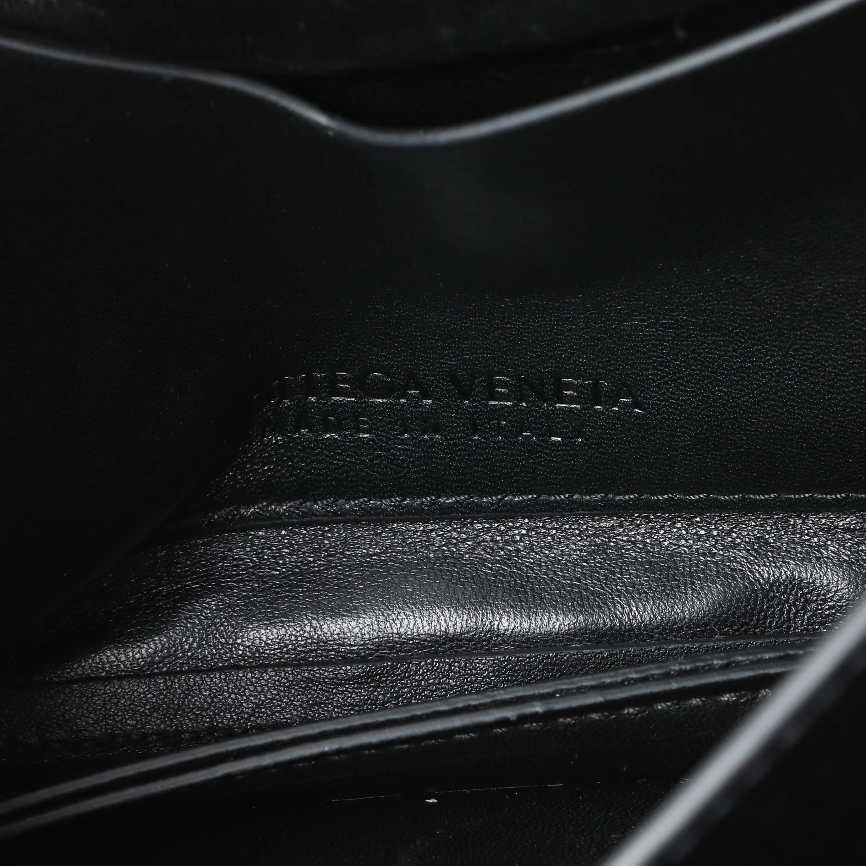 Bottega Veneta Black The Mount Small Leather Shoulder Bag