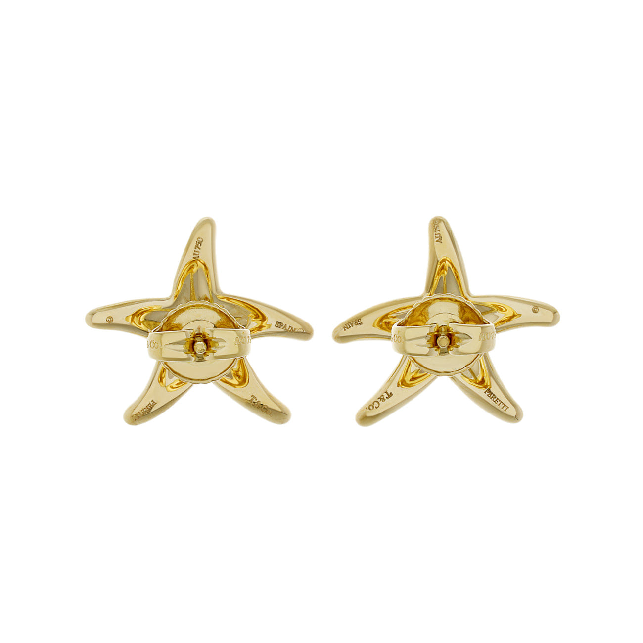 Tiffany & Co. 18K Yellow Gold Starfish Earrings