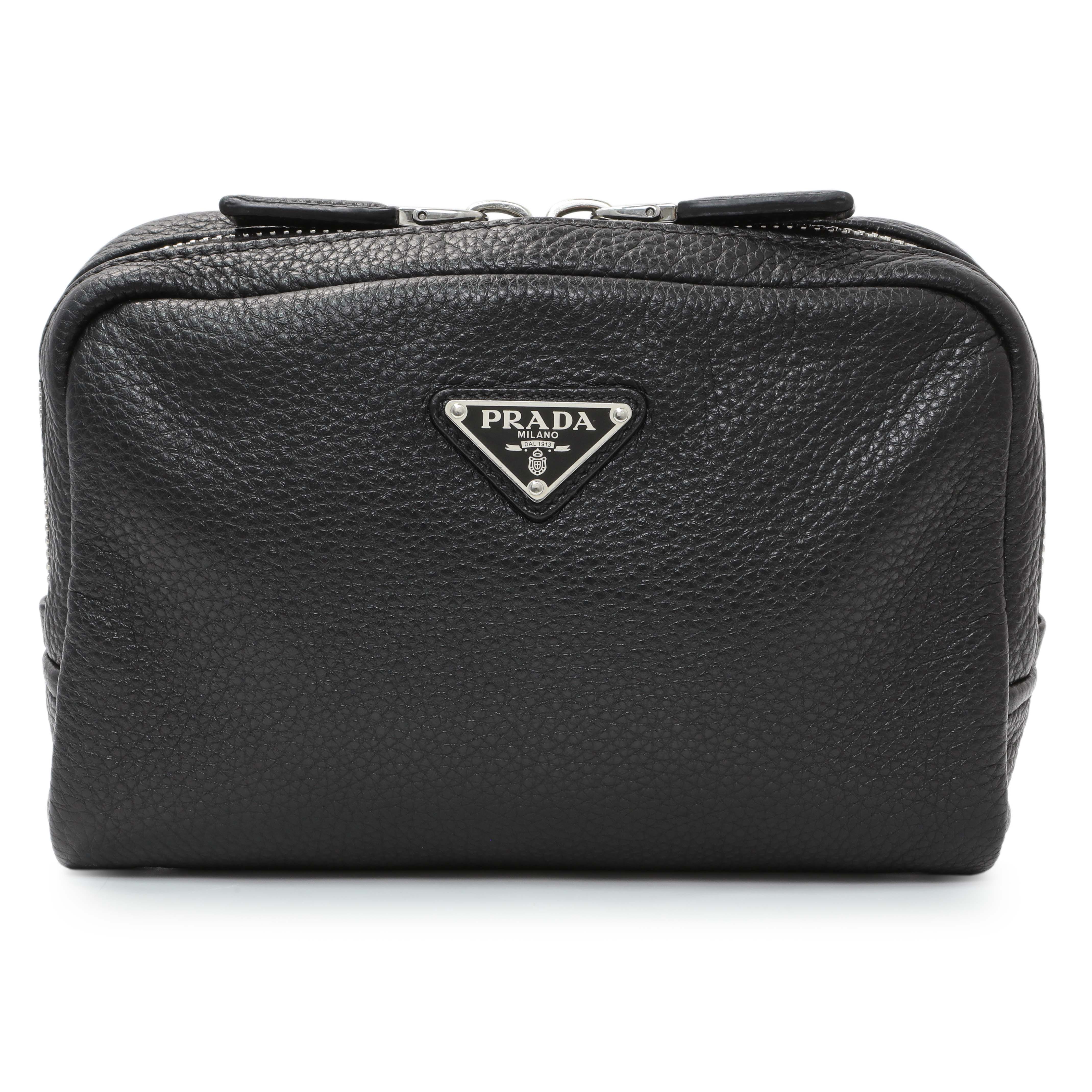 Prada Vitello Daino Nero Shoulder Bag