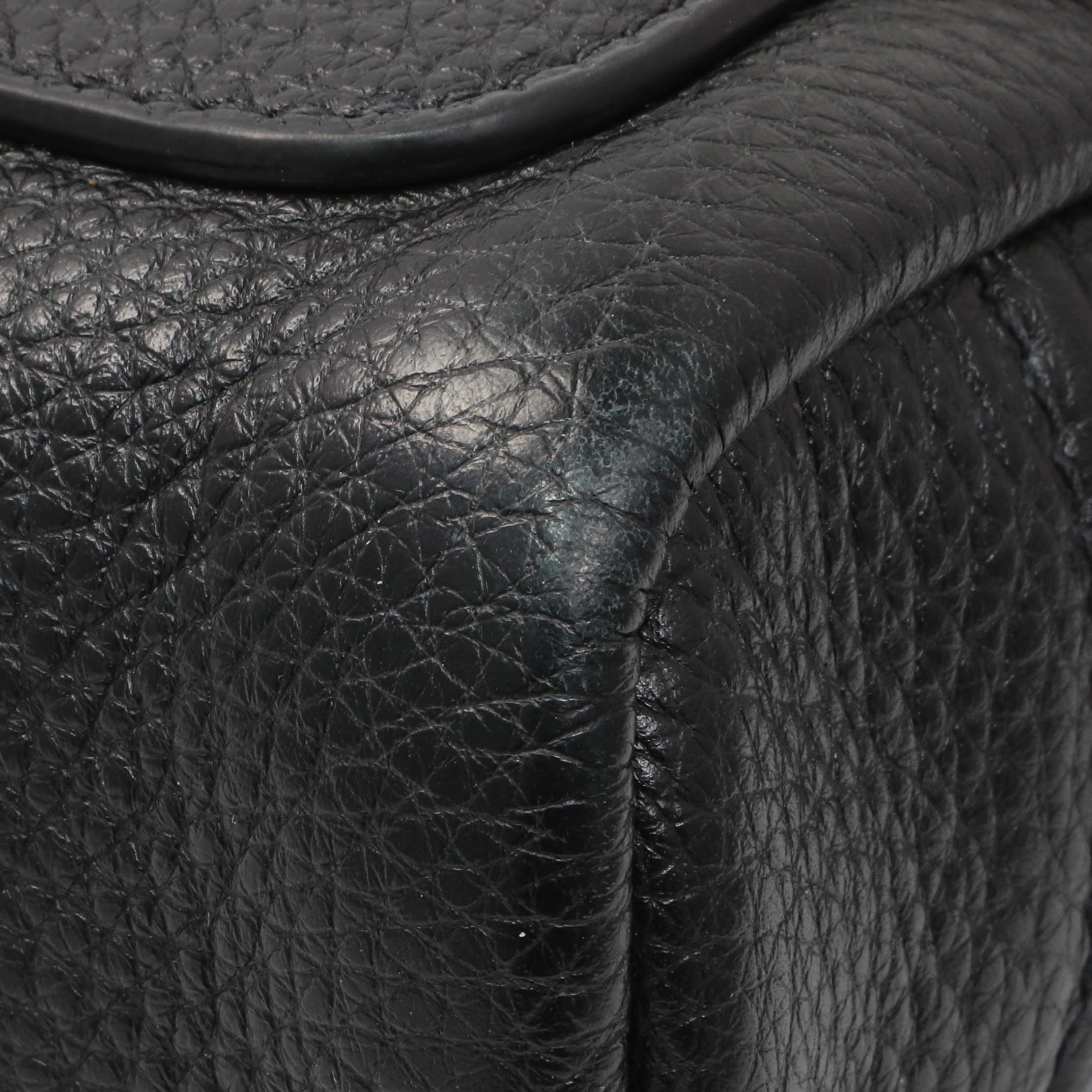 Prada Vitello Daino Nero Shoulder Bag
