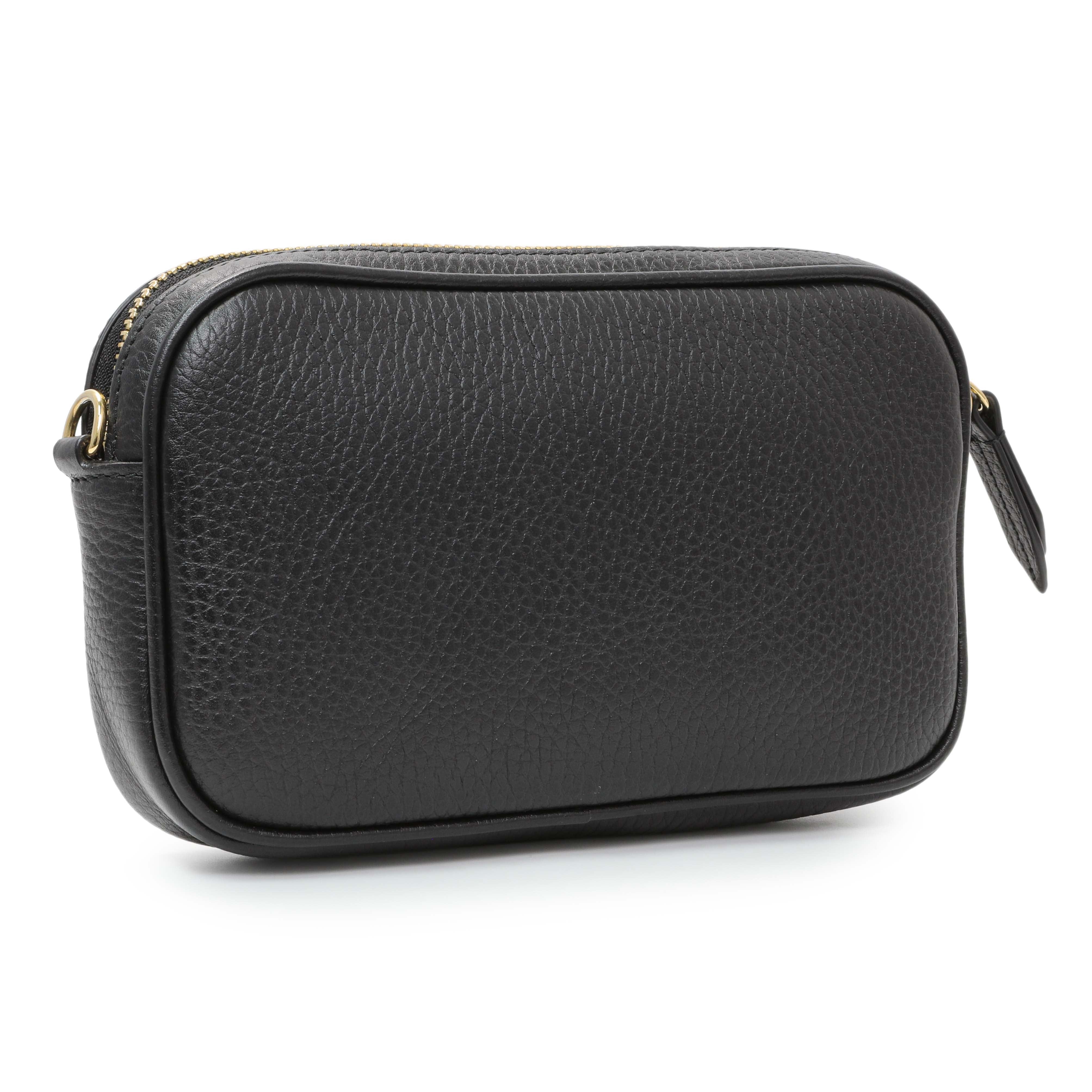 Gucci Black Calfskin Super Mini Marmont Shoulder Bag