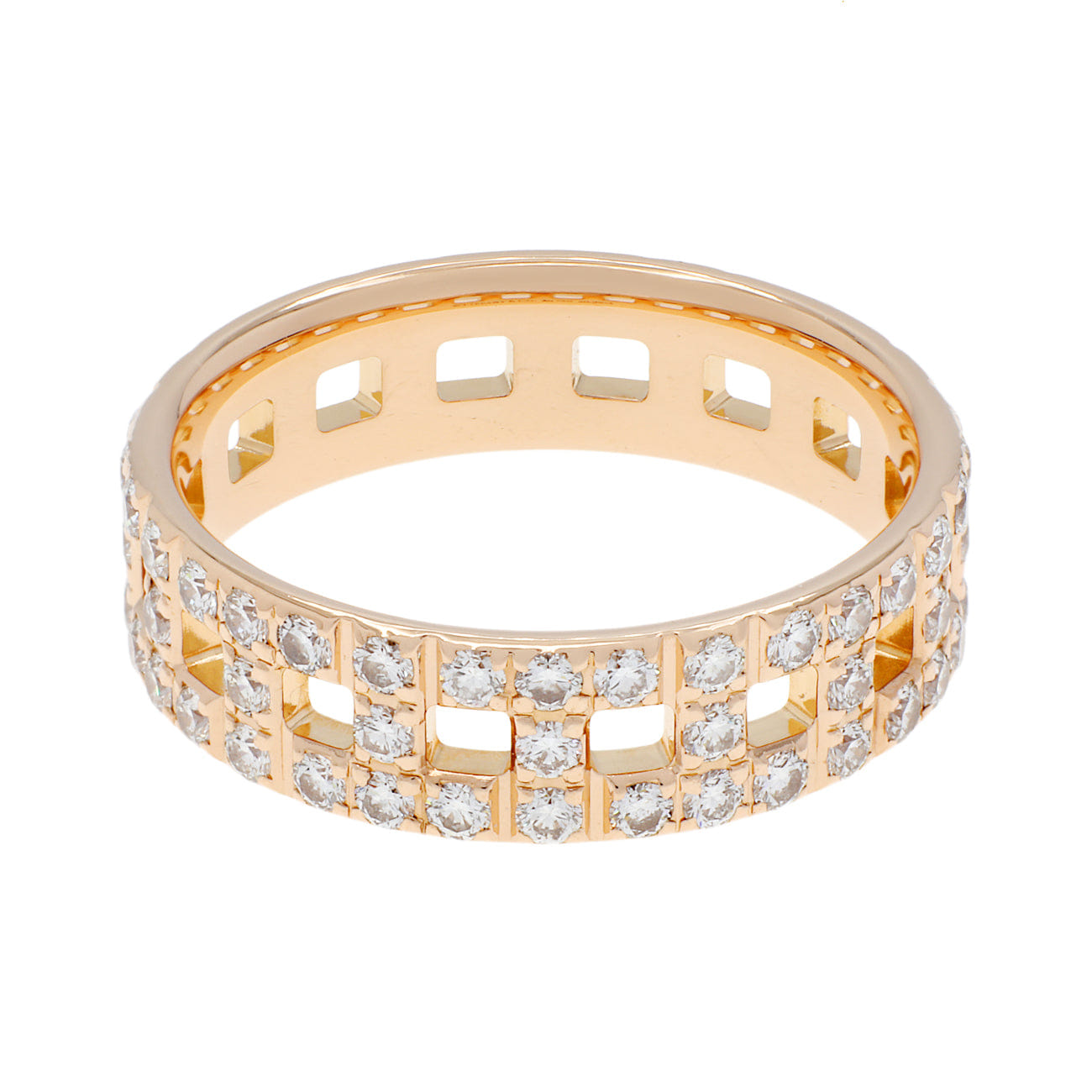 Tiffany & Co. 18K Yellow Gold Diamond T True Wide Ring