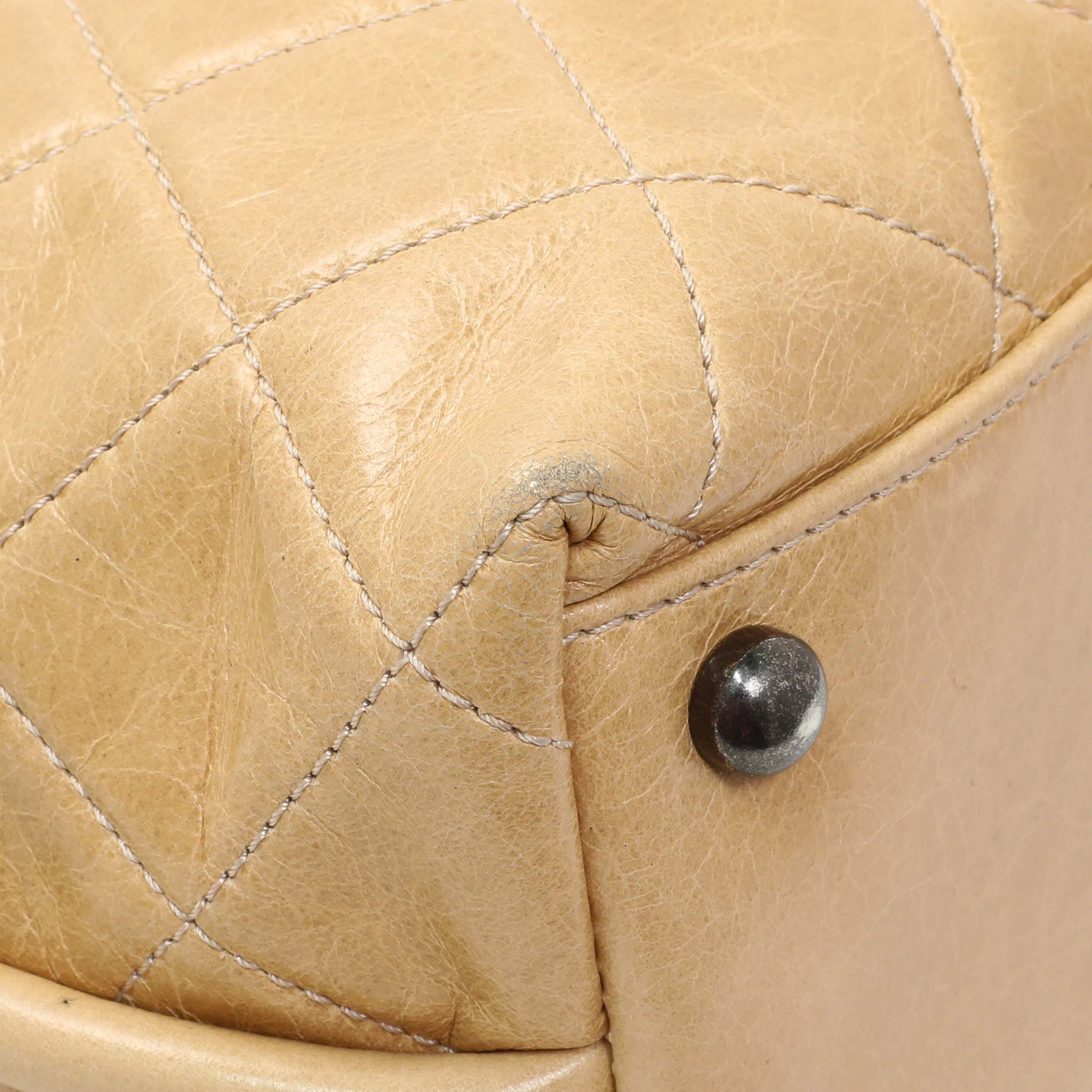Chanel Quilted Glazed Calfskin Stitch It Fold Over Shoulder Bag