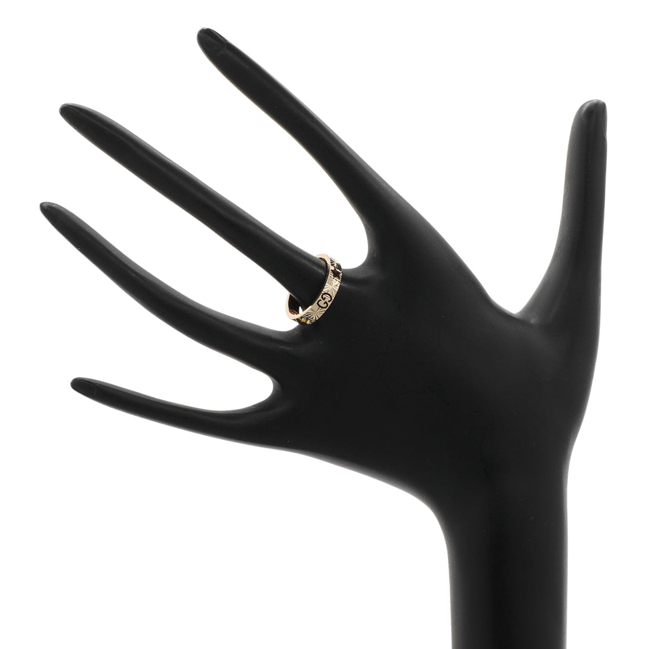Gucci 18K Yellow Gold Icon Heart Band Ring