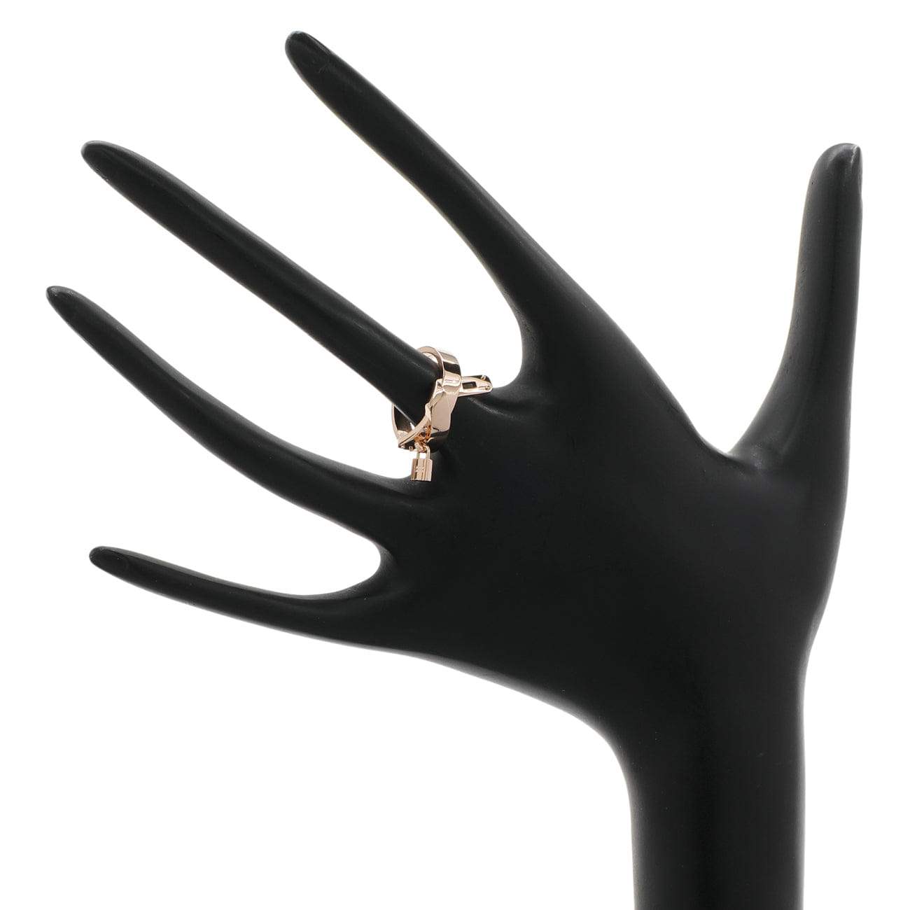 Hermes 18K Rose Gold Kelly Gavroche Ring