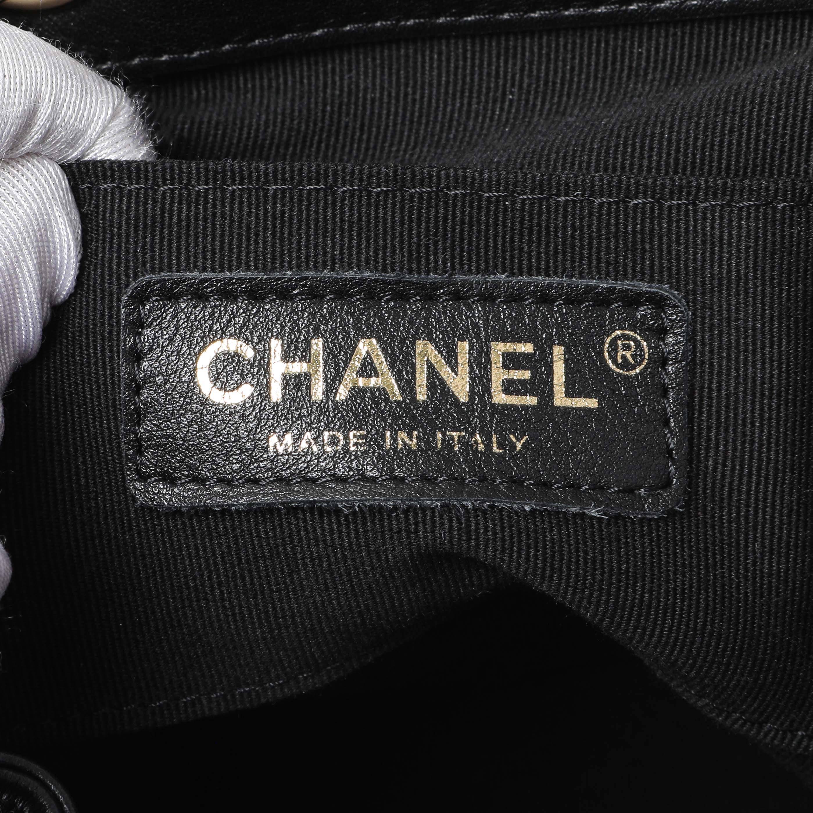 Chanel Black Quilted Lambskin Small Duma Drawstring Backpack
