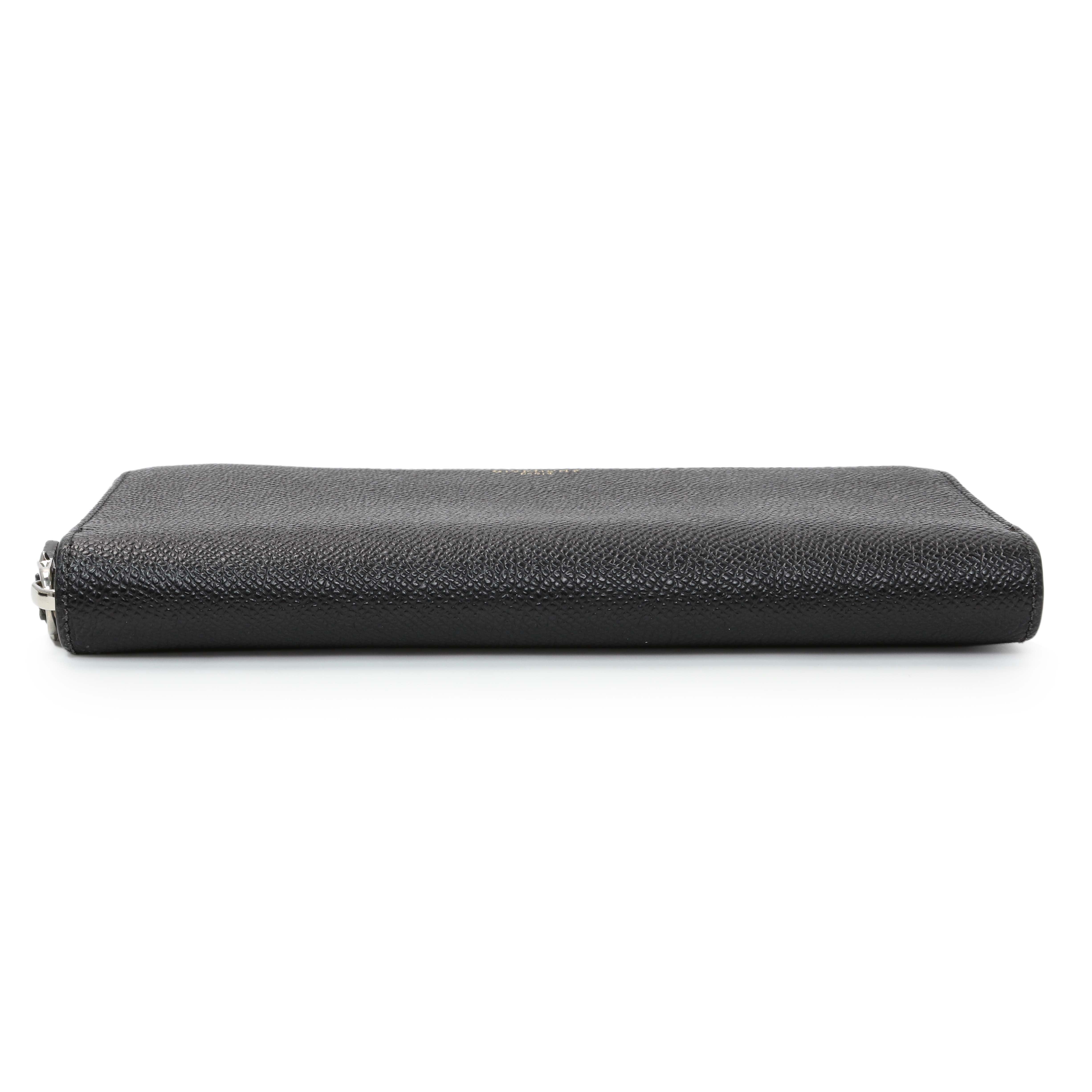 Givenchy Black Calfskin Zip Around Wallet