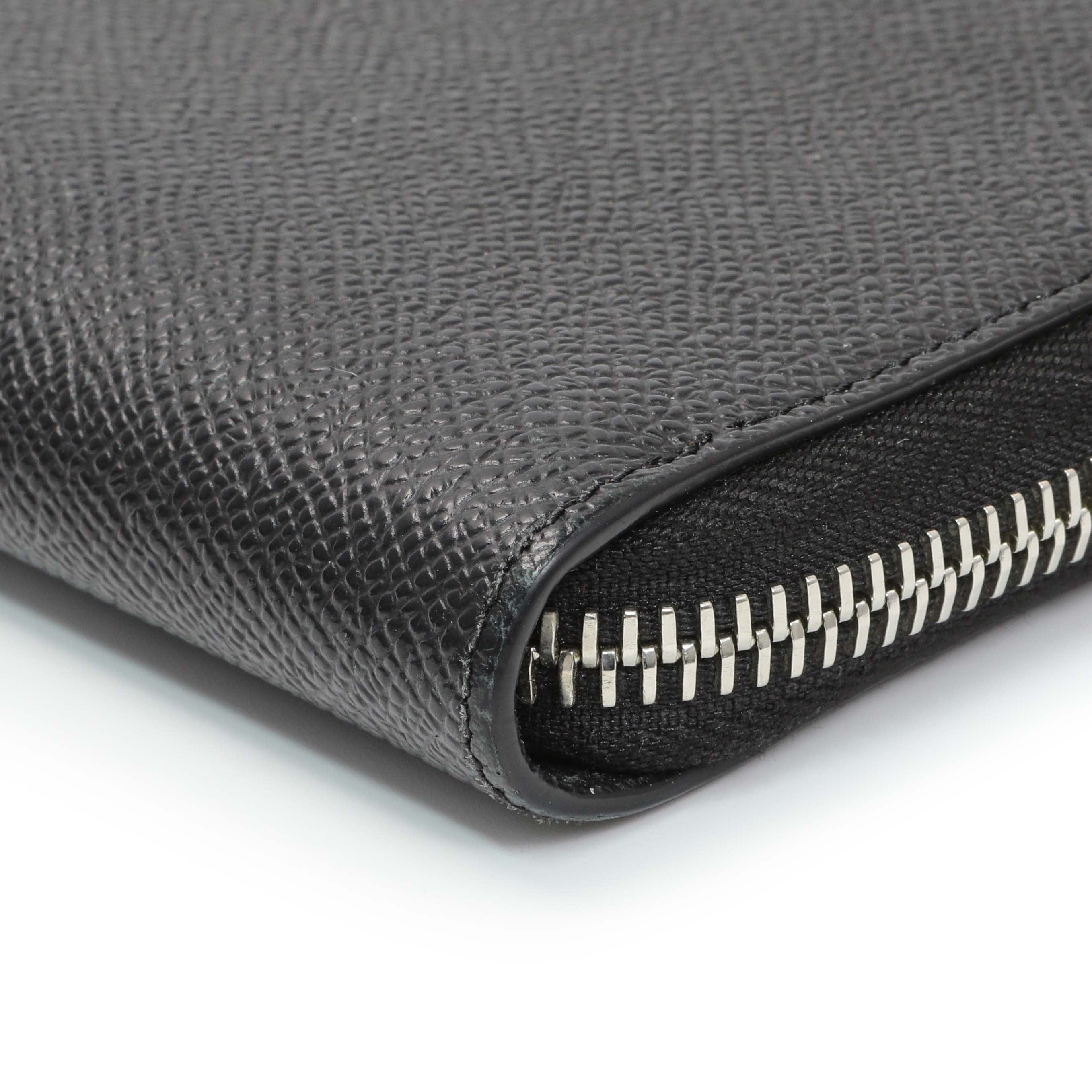 Givenchy Black Calfskin Zip Around Wallet