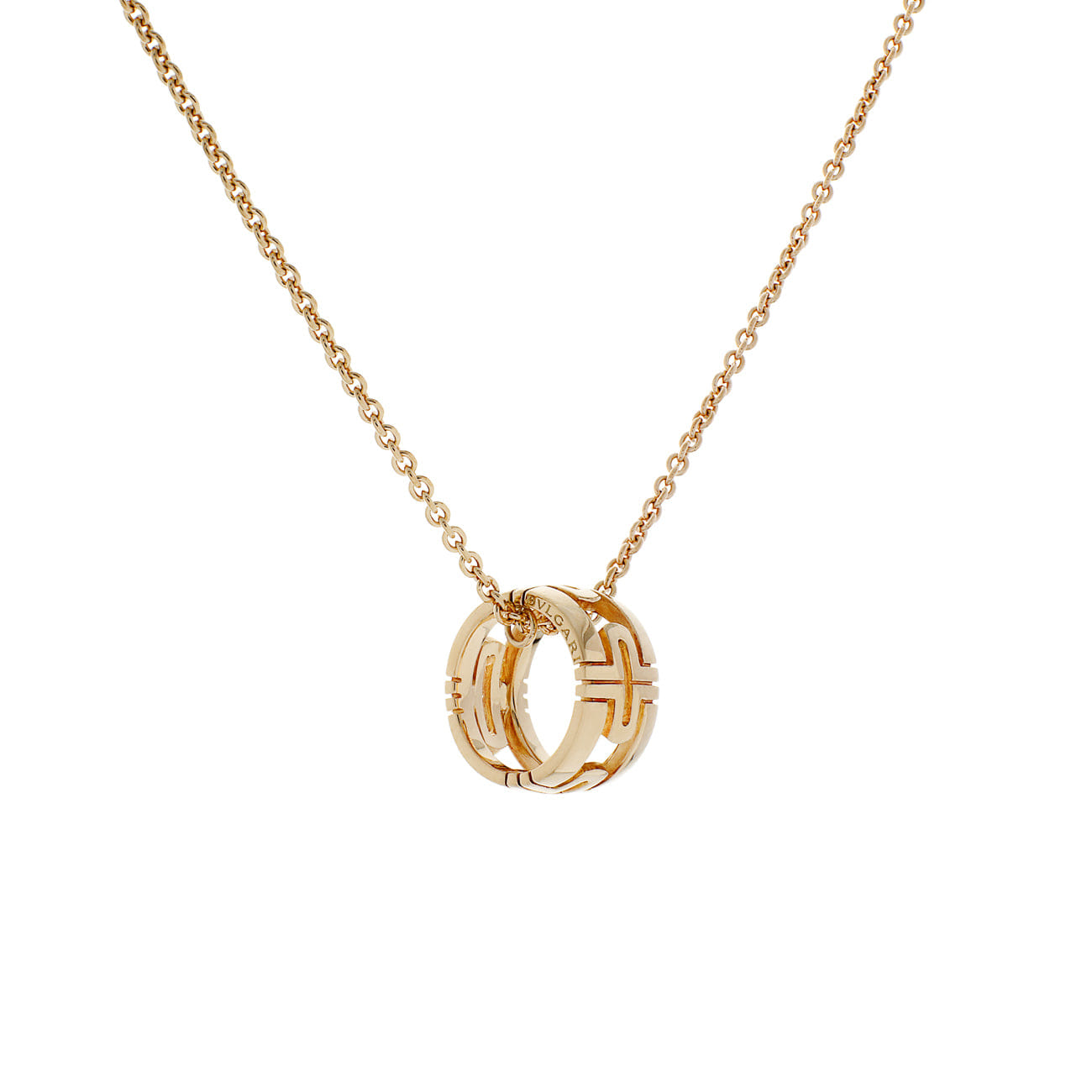 Bulgari 18K Yellow Gold Parentesi Pendant Necklace