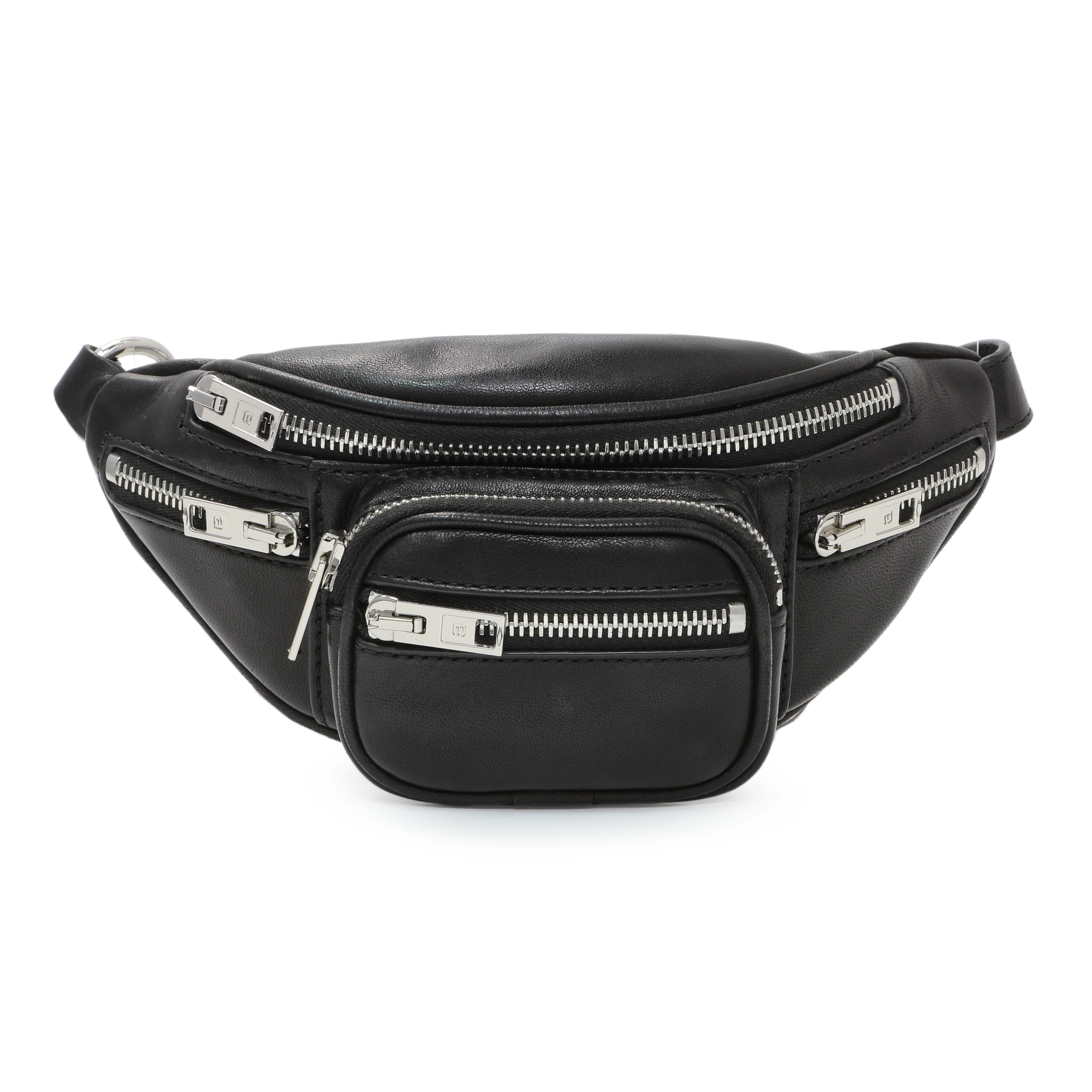 Alexander Wang Black Lambskin Mini Attica Belt Bag