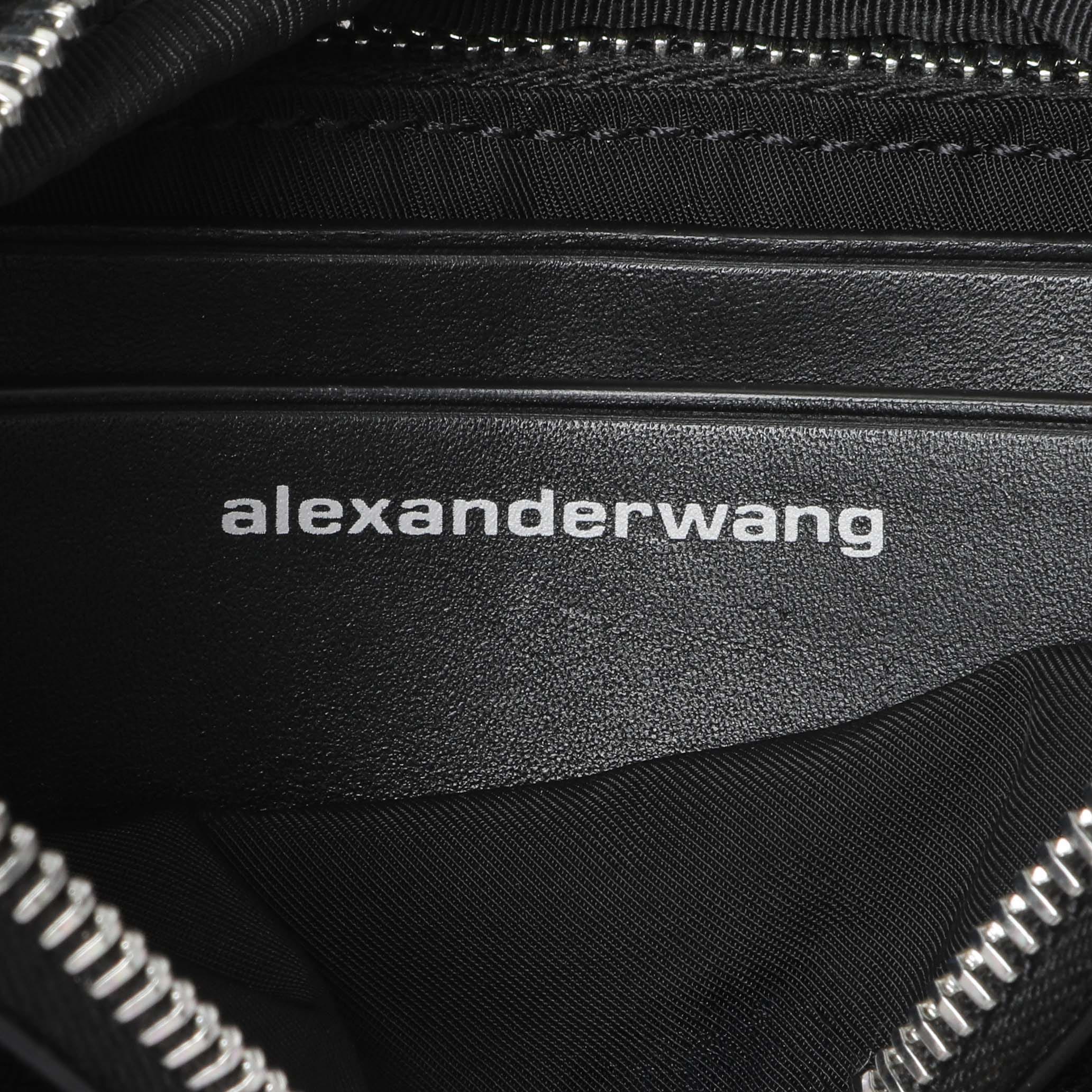 Alexander Wang Black Lambskin Mini Attica Belt Bag