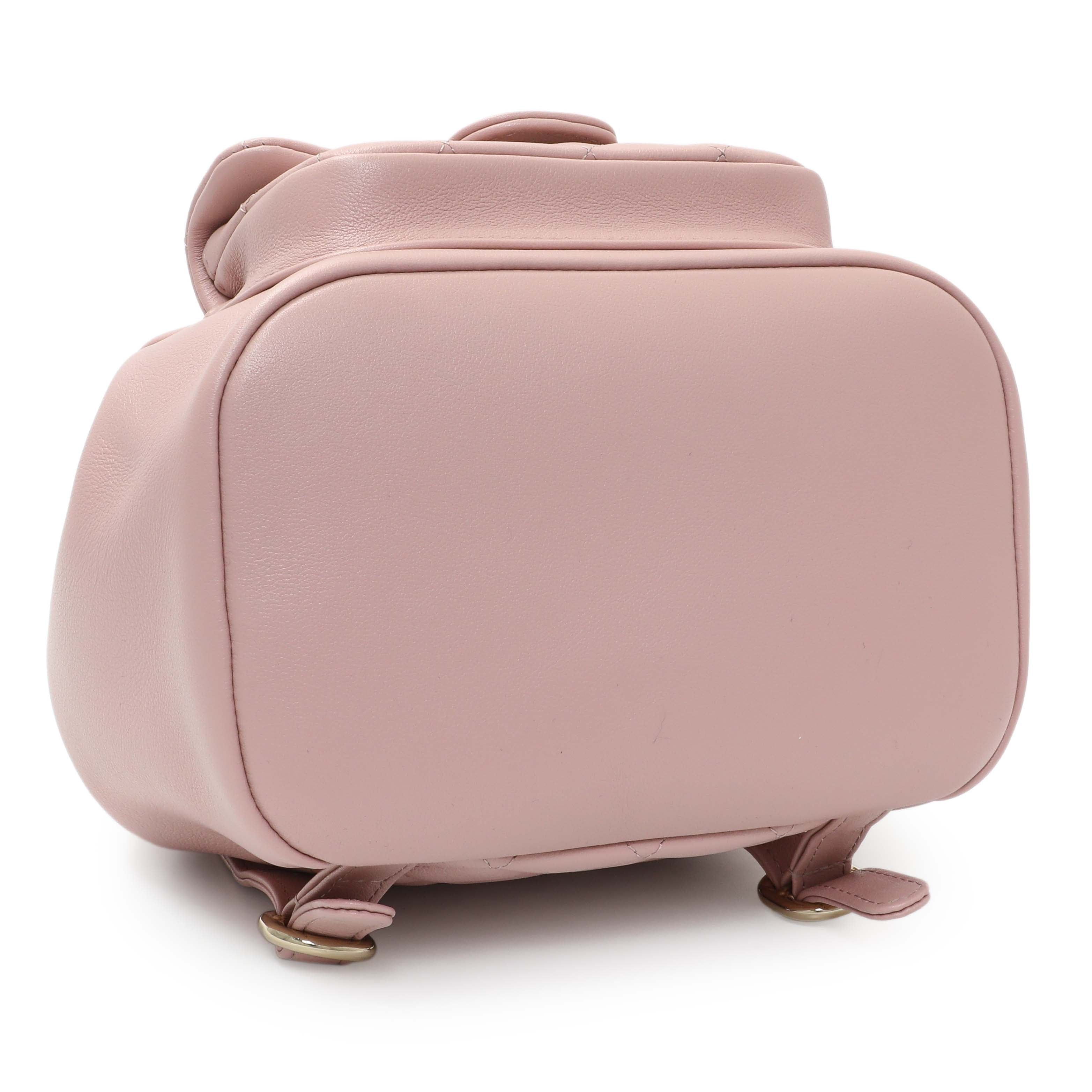 Chanel Light Pink Calfskin Small Duma Backpack