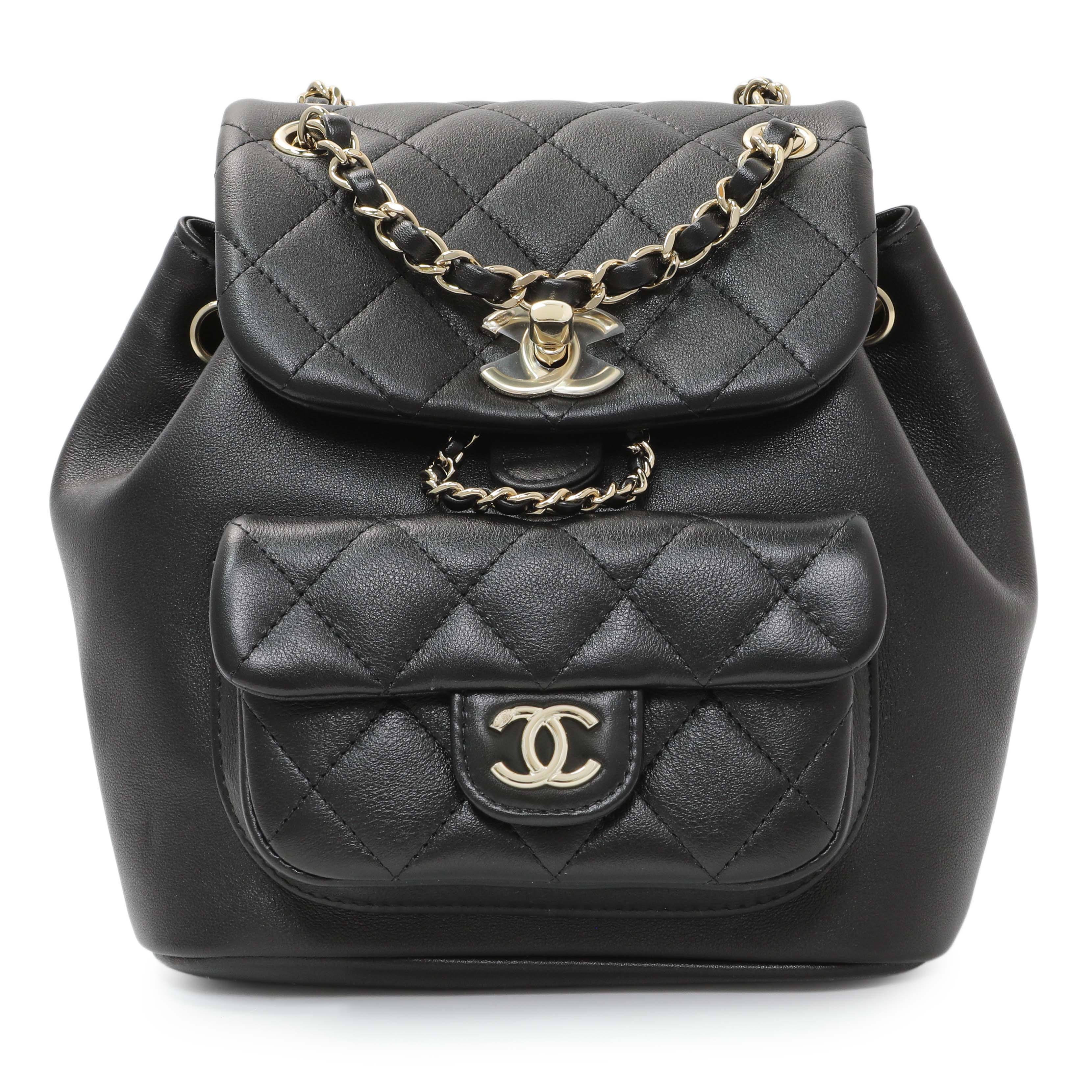 Chanel Black Duma Backpack Small