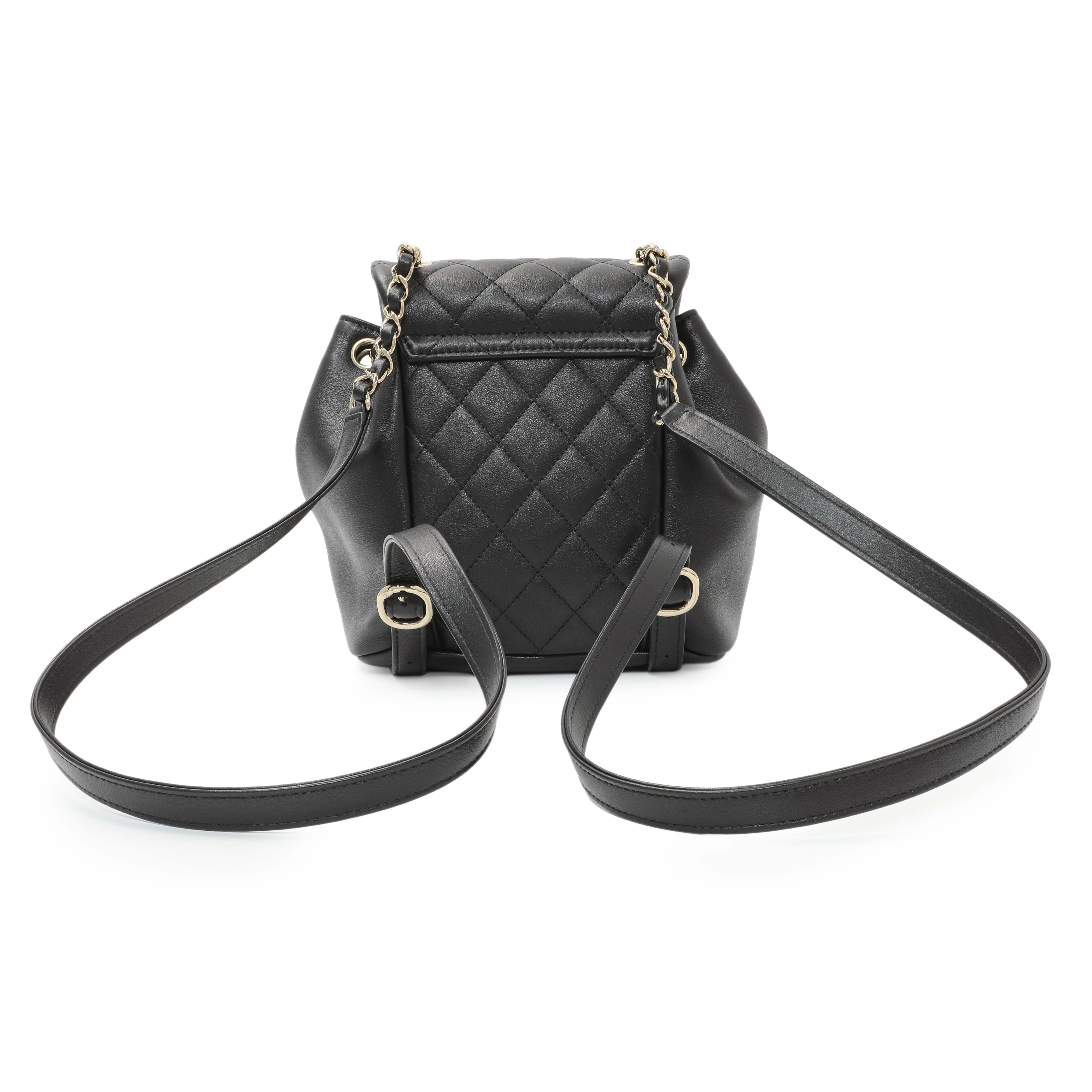 Chanel Black Duma Backpack Small