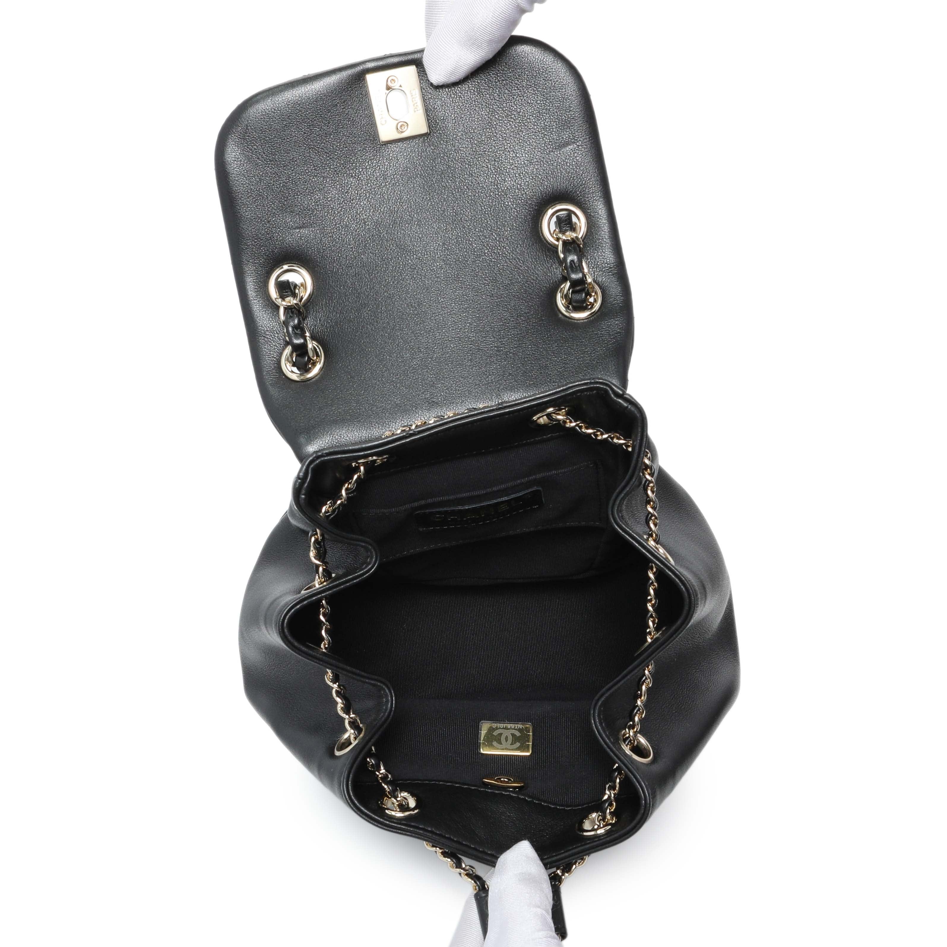Chanel Black Duma Backpack Small