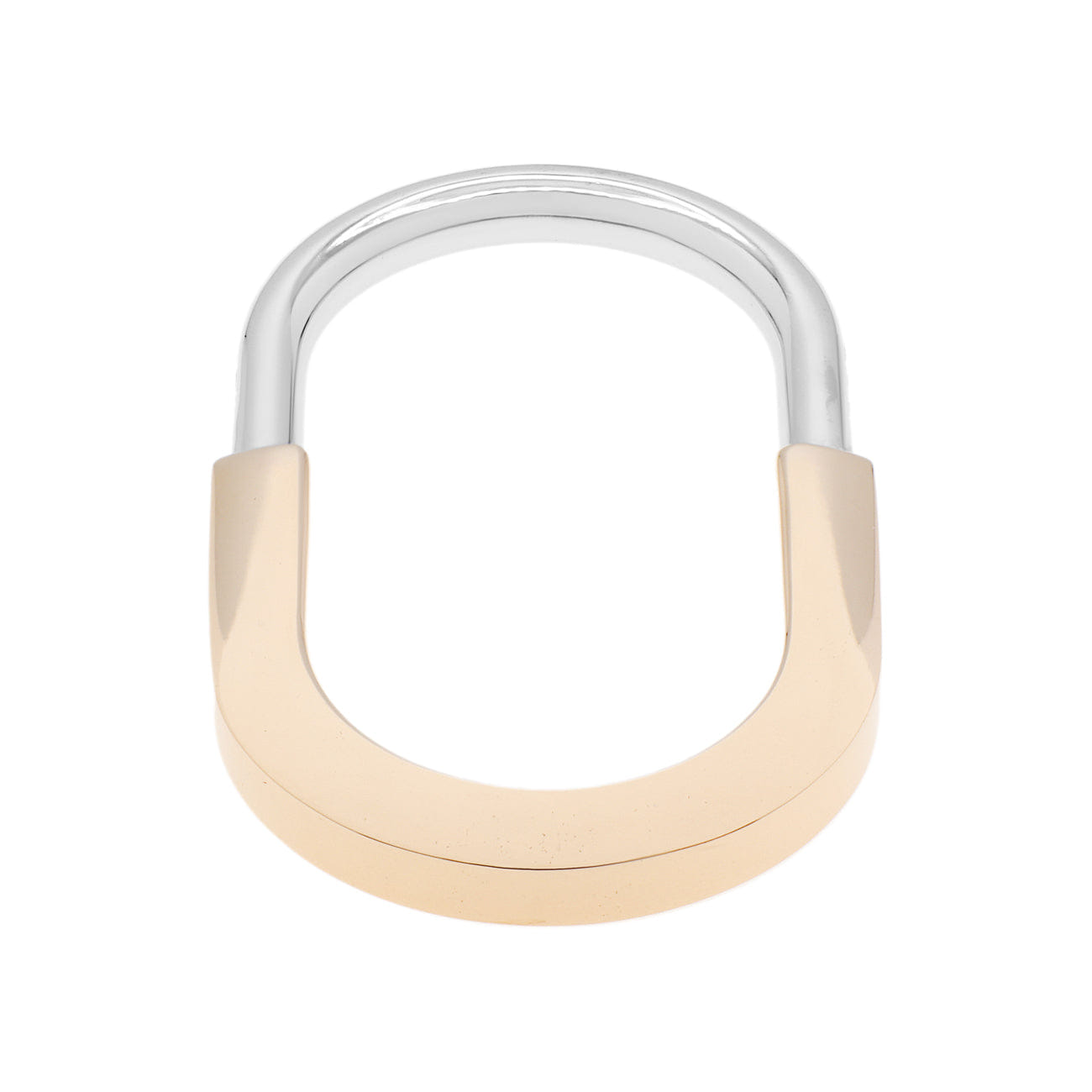 Tiffany & Co. 18K Diamond Lock Two-Finger Ring