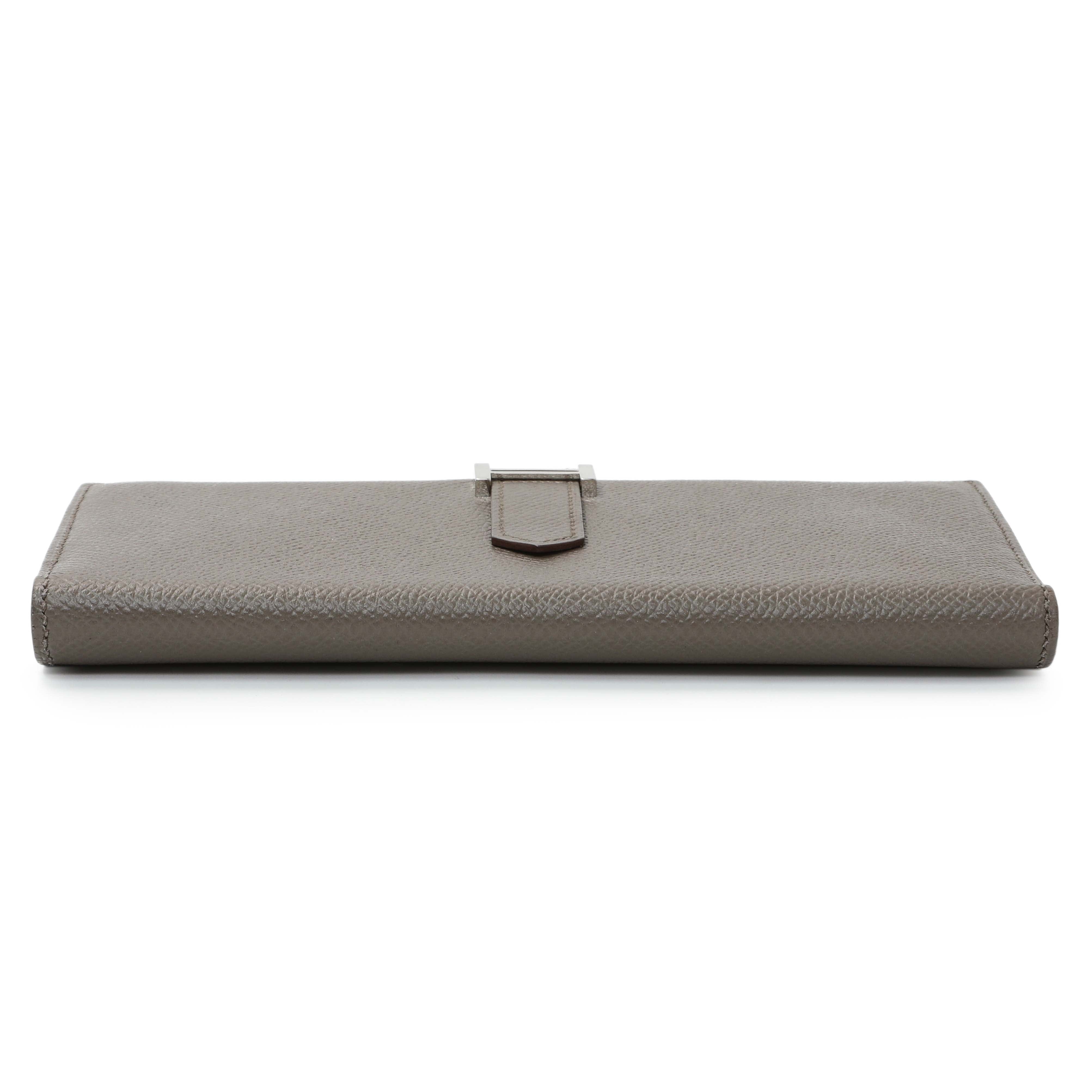 Hermes Etoupe Epsom Bearn Gusset Wallet