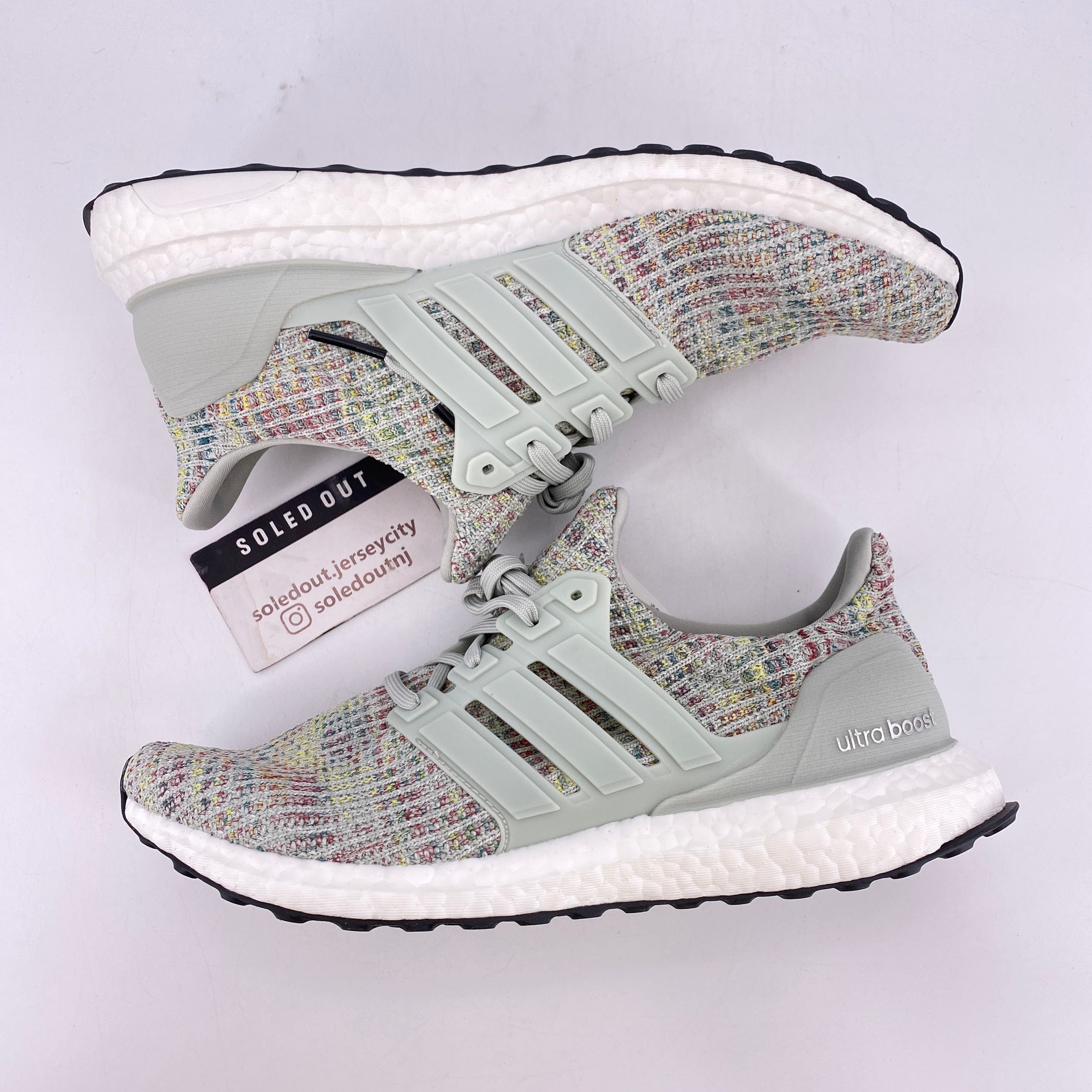 Adidas Ultra Boost 4.0 "Grey Multi-Color" 2018 New Size 8