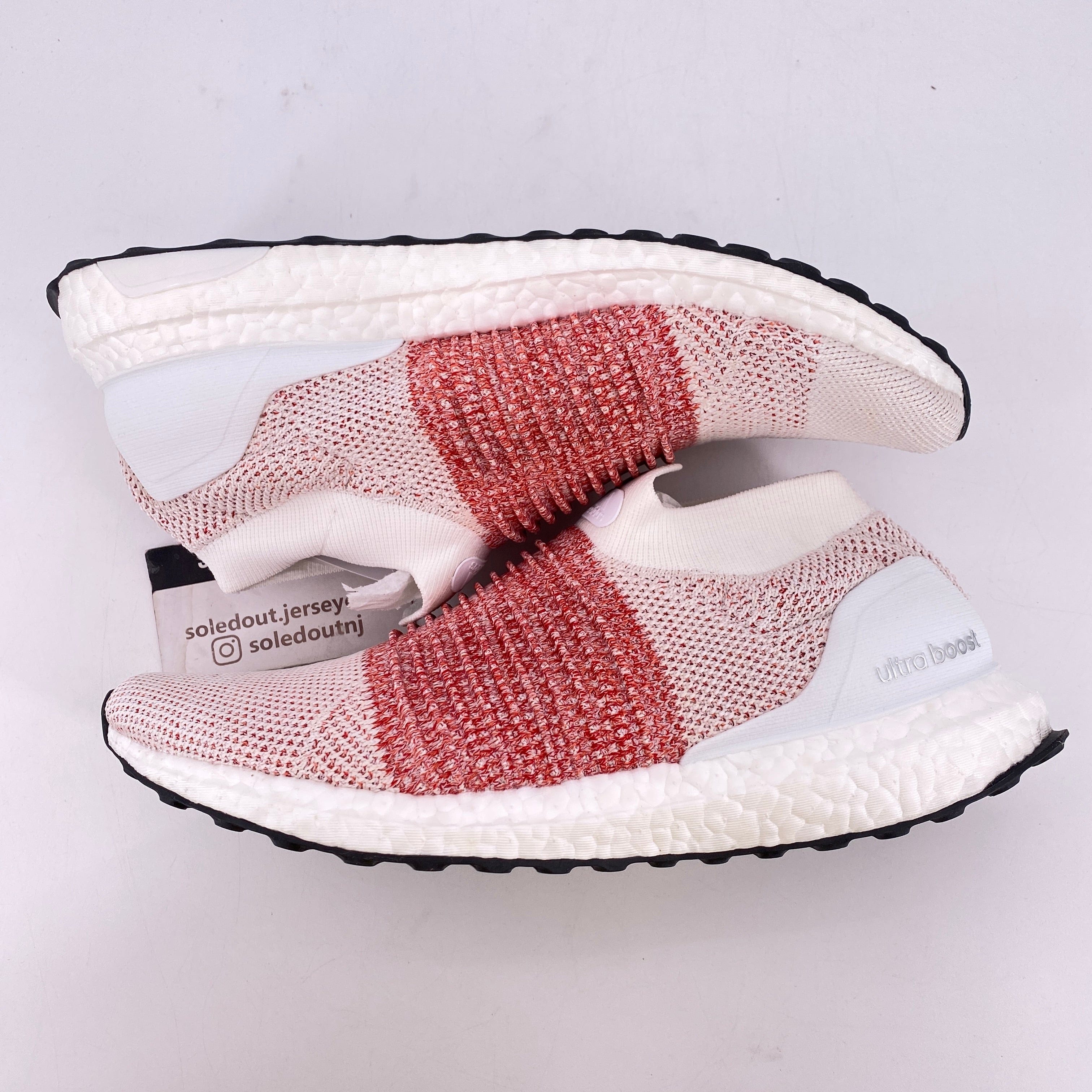 Adidas Ultra Boost Laceless "White" 2017 New Size 8