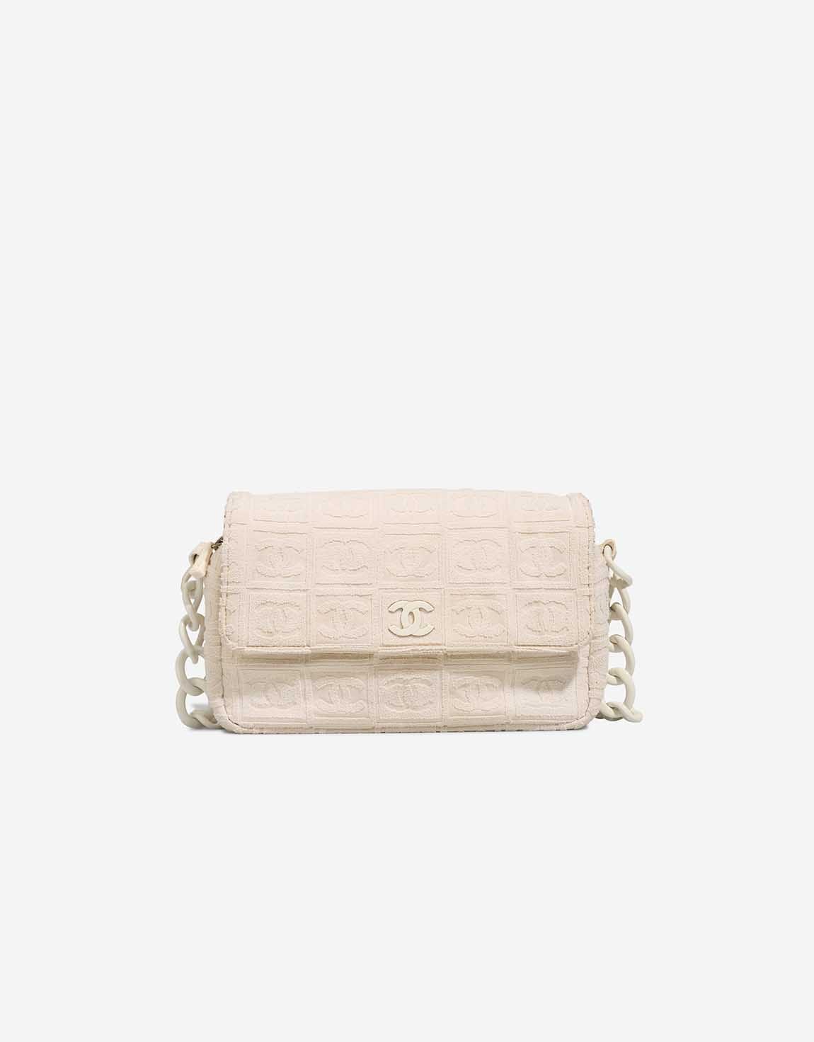 Chanel Shoulder Bag Frottee Écru