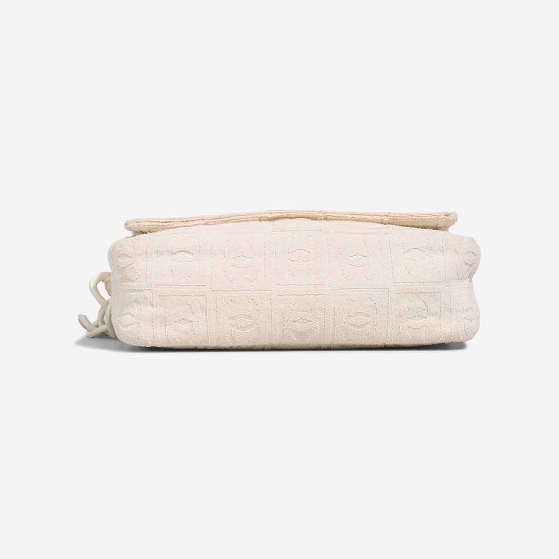 Chanel Shoulder Bag Frottee Écru