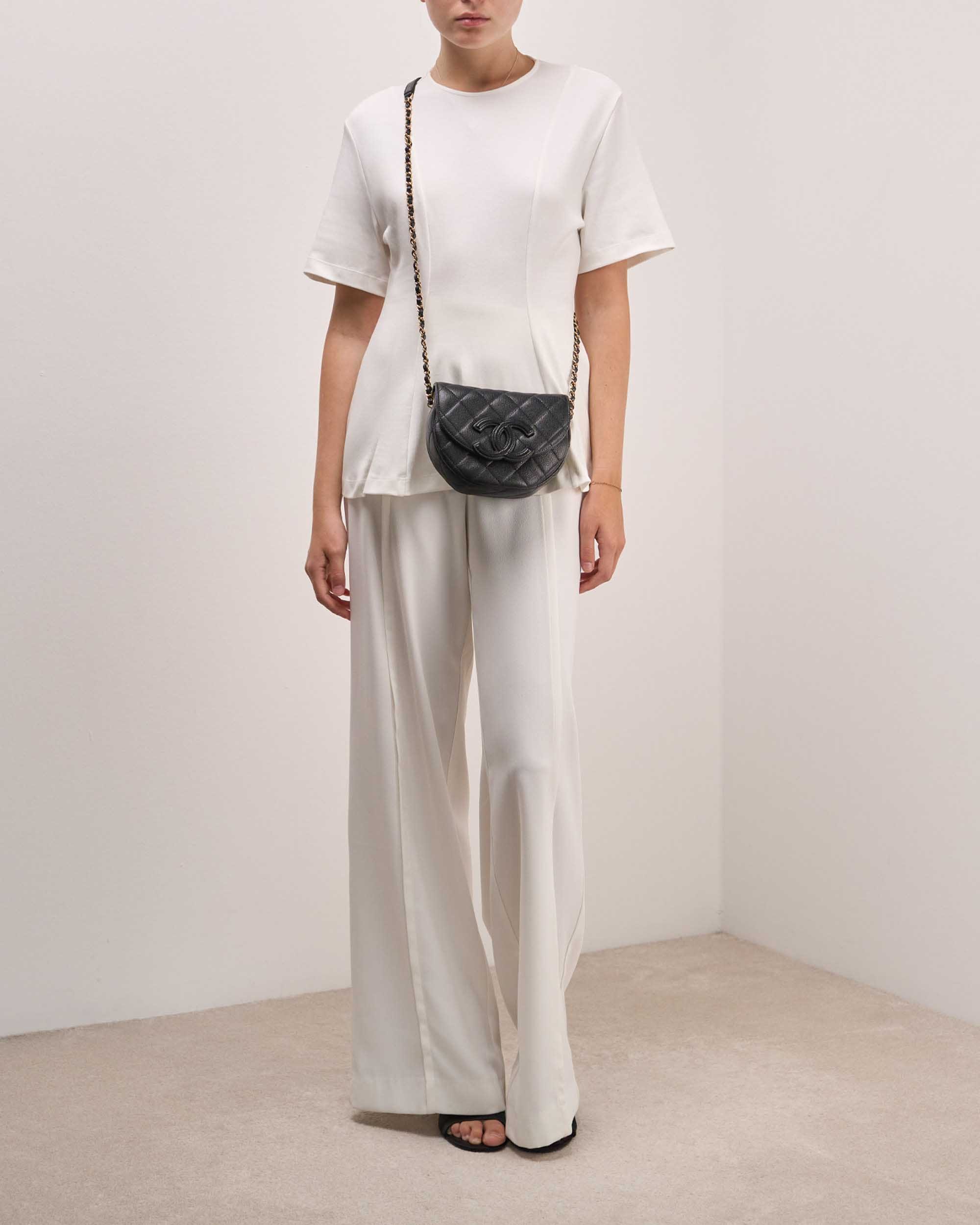 Chanel Crossbody Bag Caviar Black