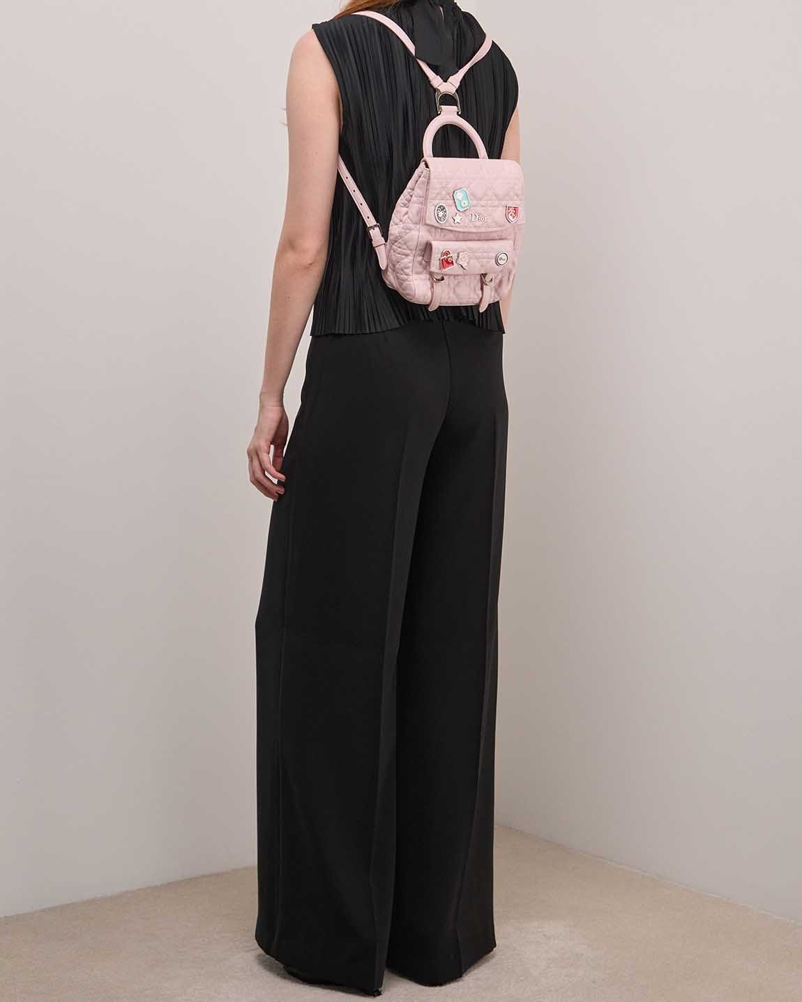 Dior Backpack Small Lamb Pink