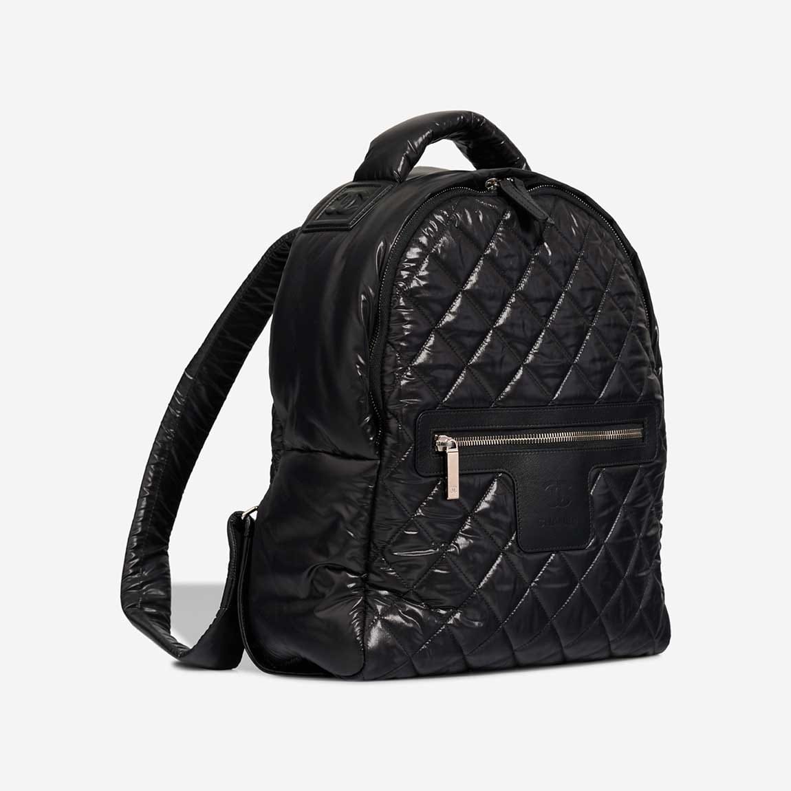 Chanel Cocoon Backpack Calf / Nylon Black