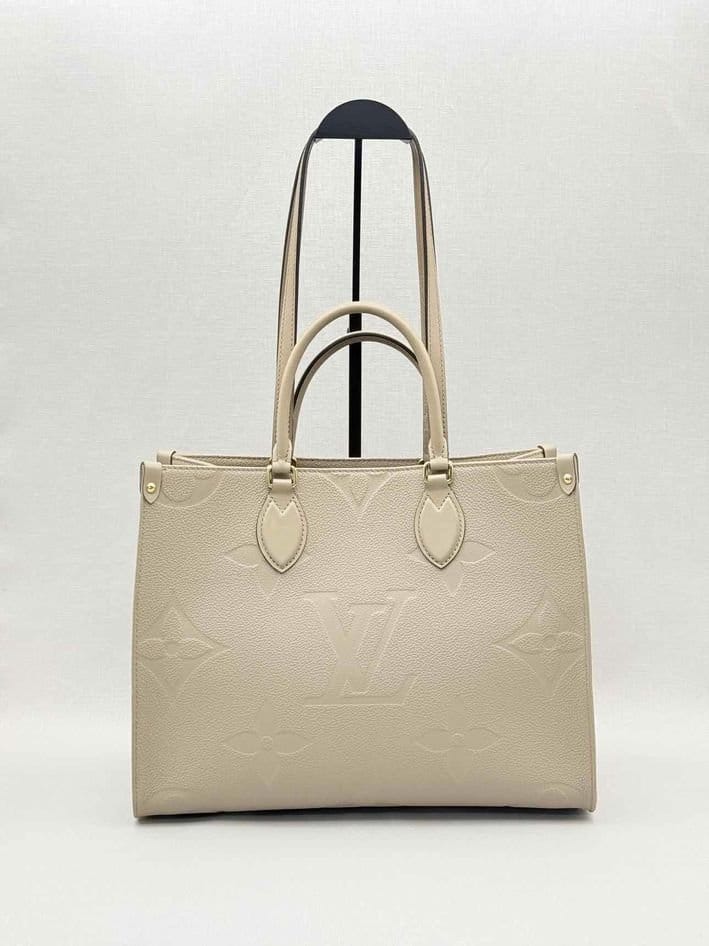 LOUIS VUITTON Onthego Cream Monogram Empriente Tote Bag