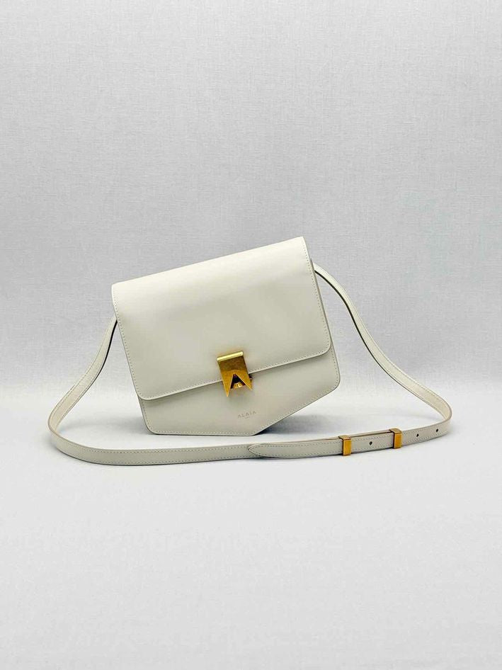 ALAIA Le Papa Off-white Shoulder Bag