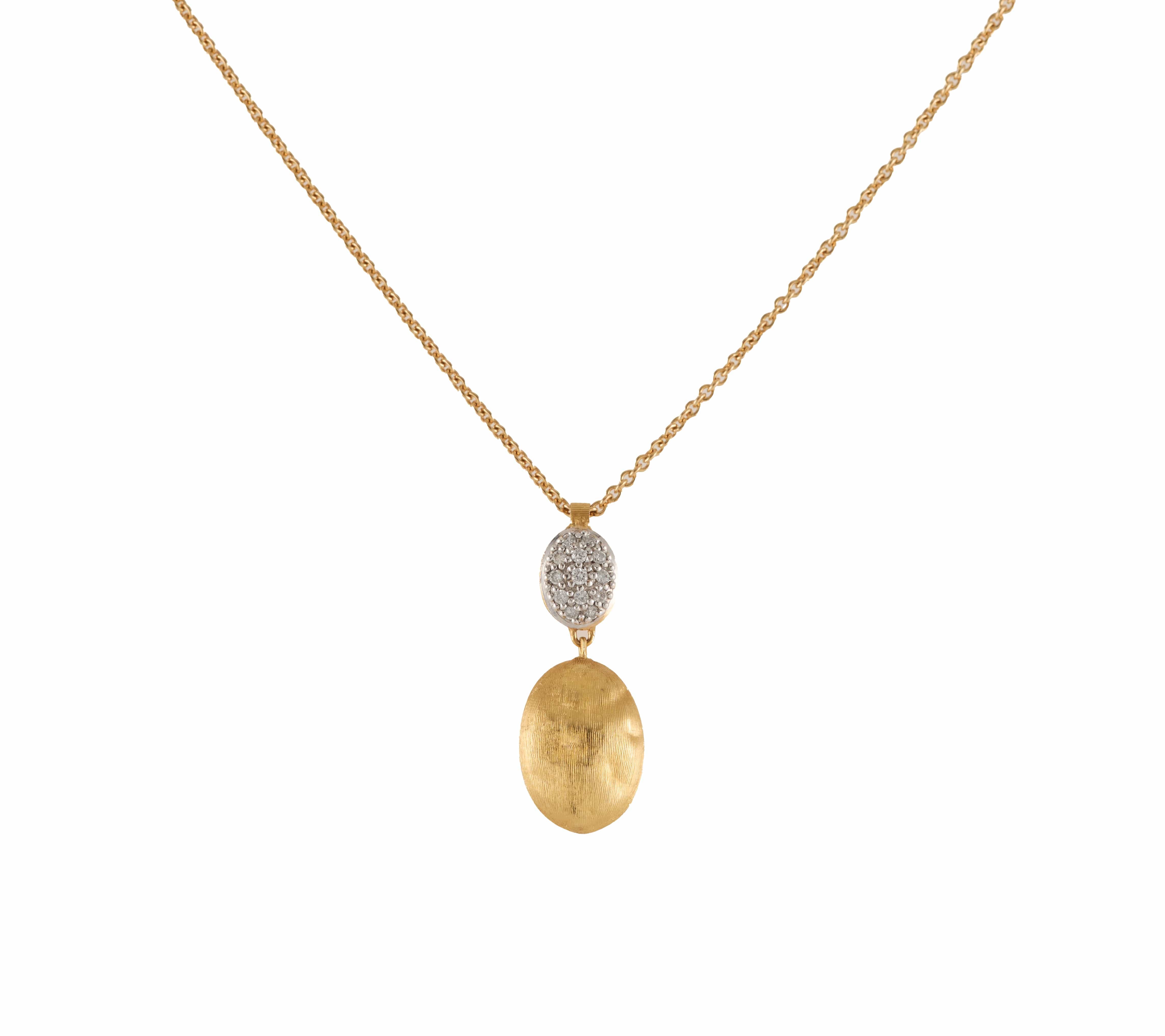 Marco Bicego Siviglia .078ctw Diamond Pendant Necklace in 18K
