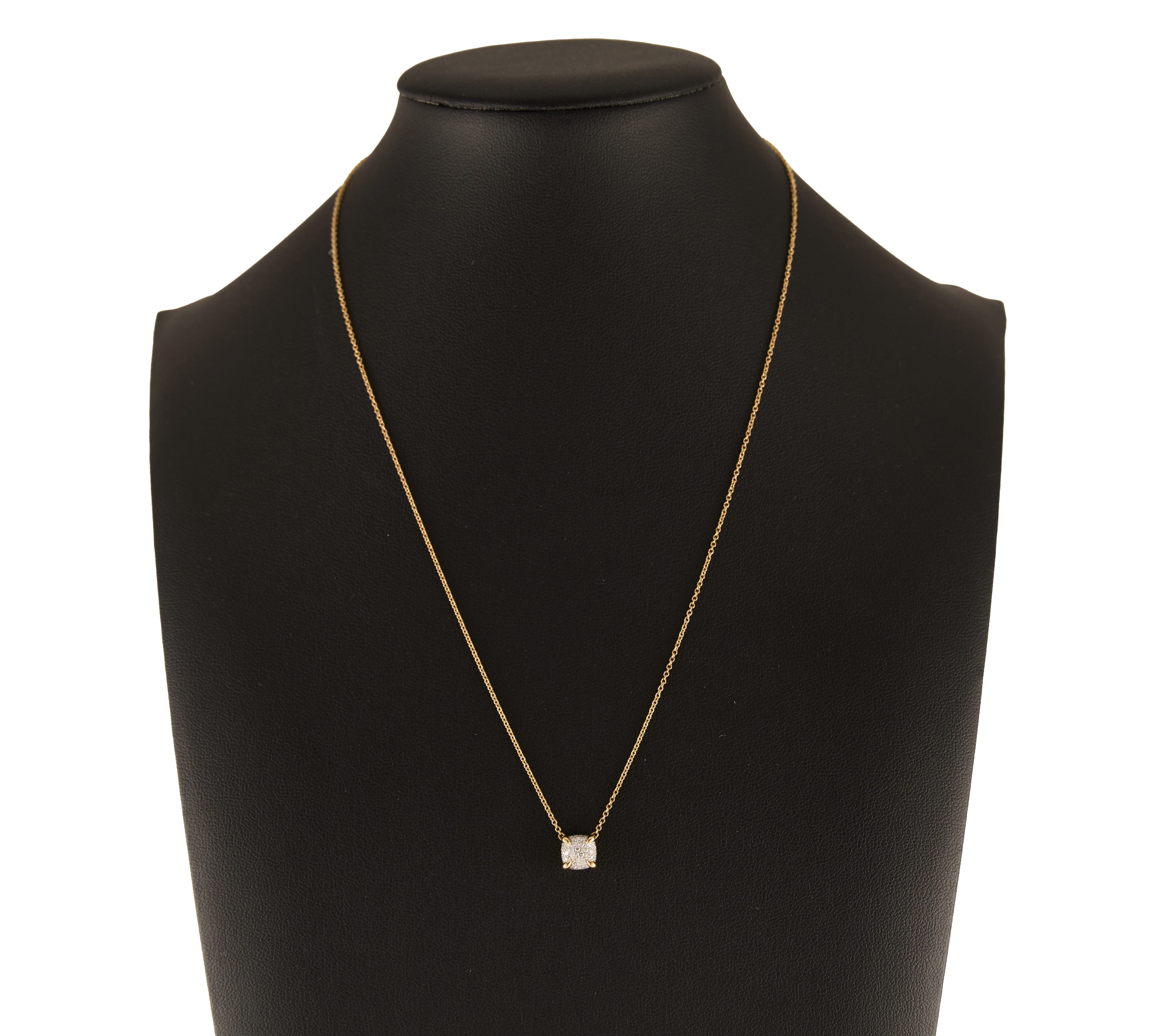 David Yurman 0.15ctw Petite Chatelaine Pendant Necklace in 18K