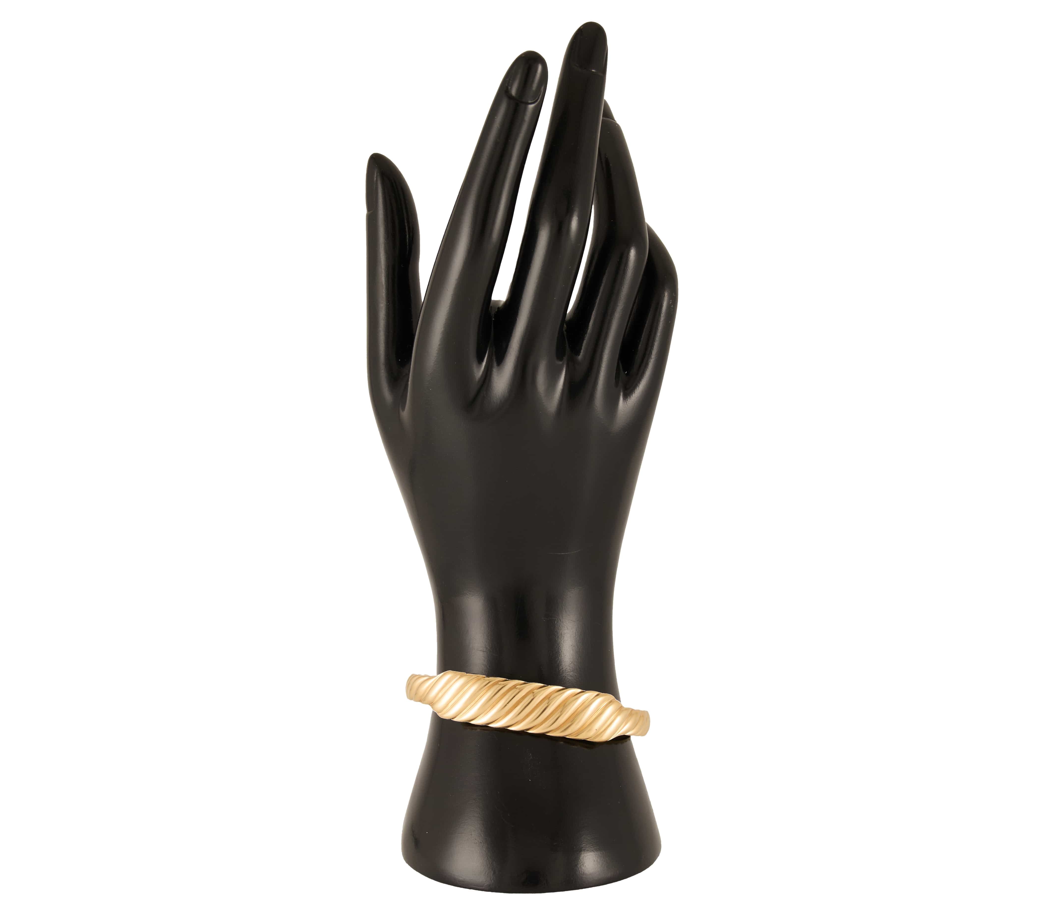David Yurman Sculpted Cable Contour Cuff Bracelet in 18K W/Box